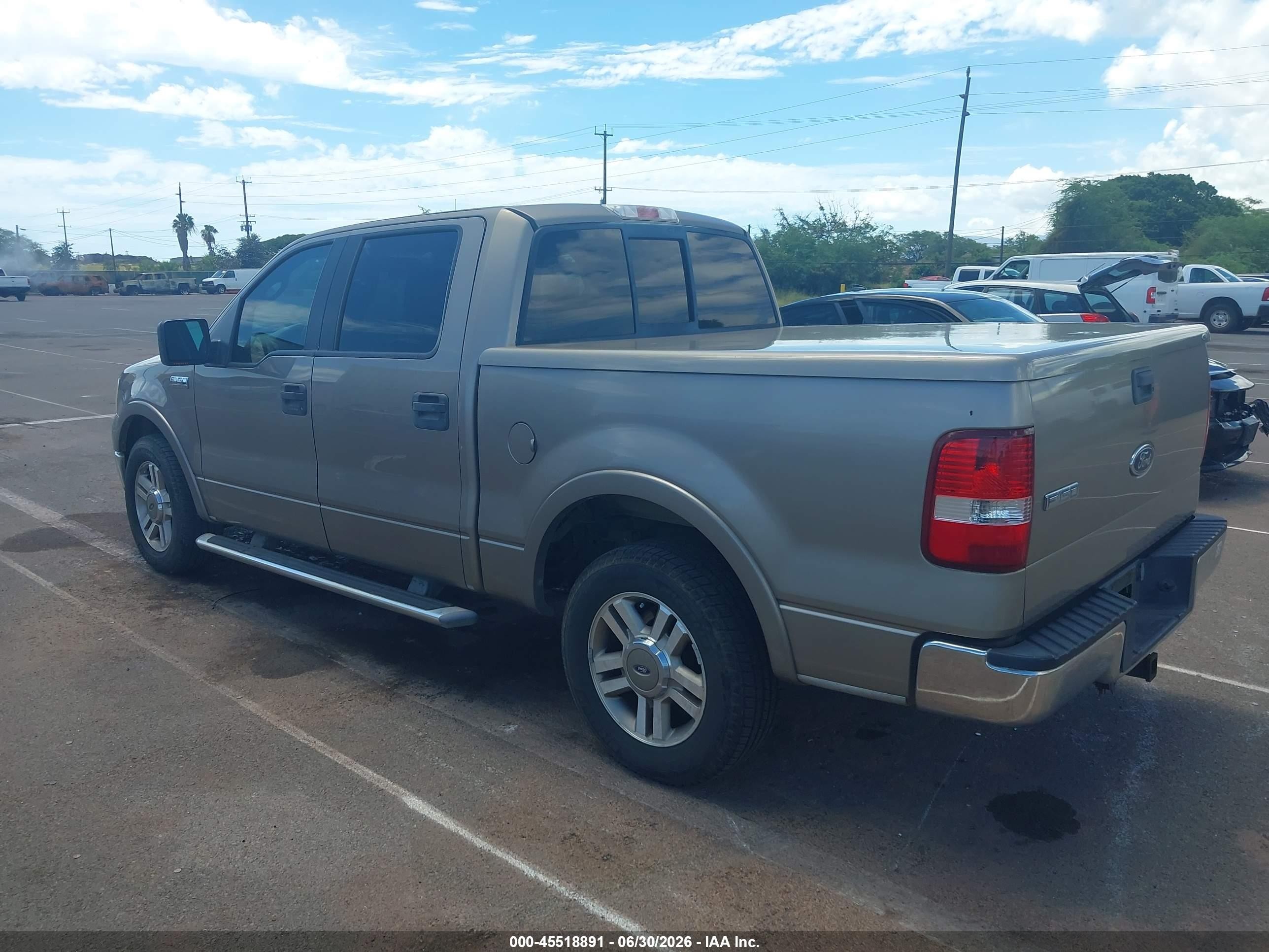 2005 Ford F-150 Lariat/xlt Gray vin: 1FTPW12515FA55055