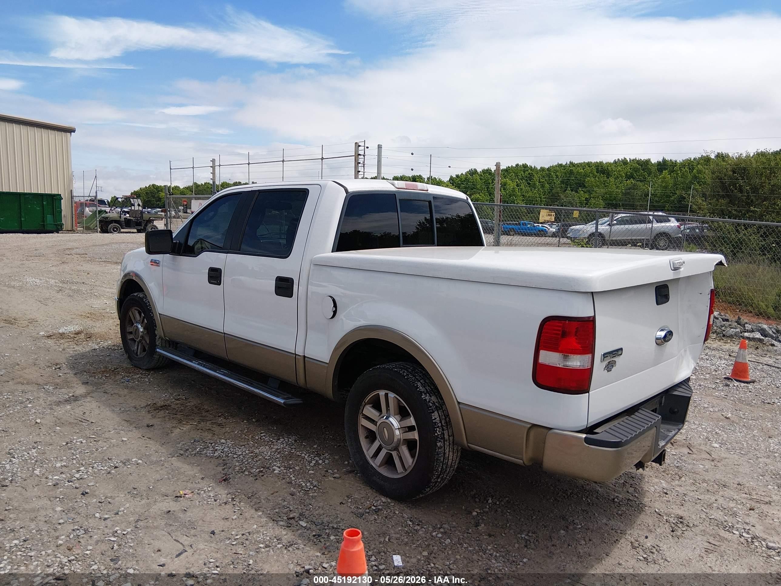 2005 Ford F-150 Lariat/xlt Белый vin: 1FTPW12515FB39585