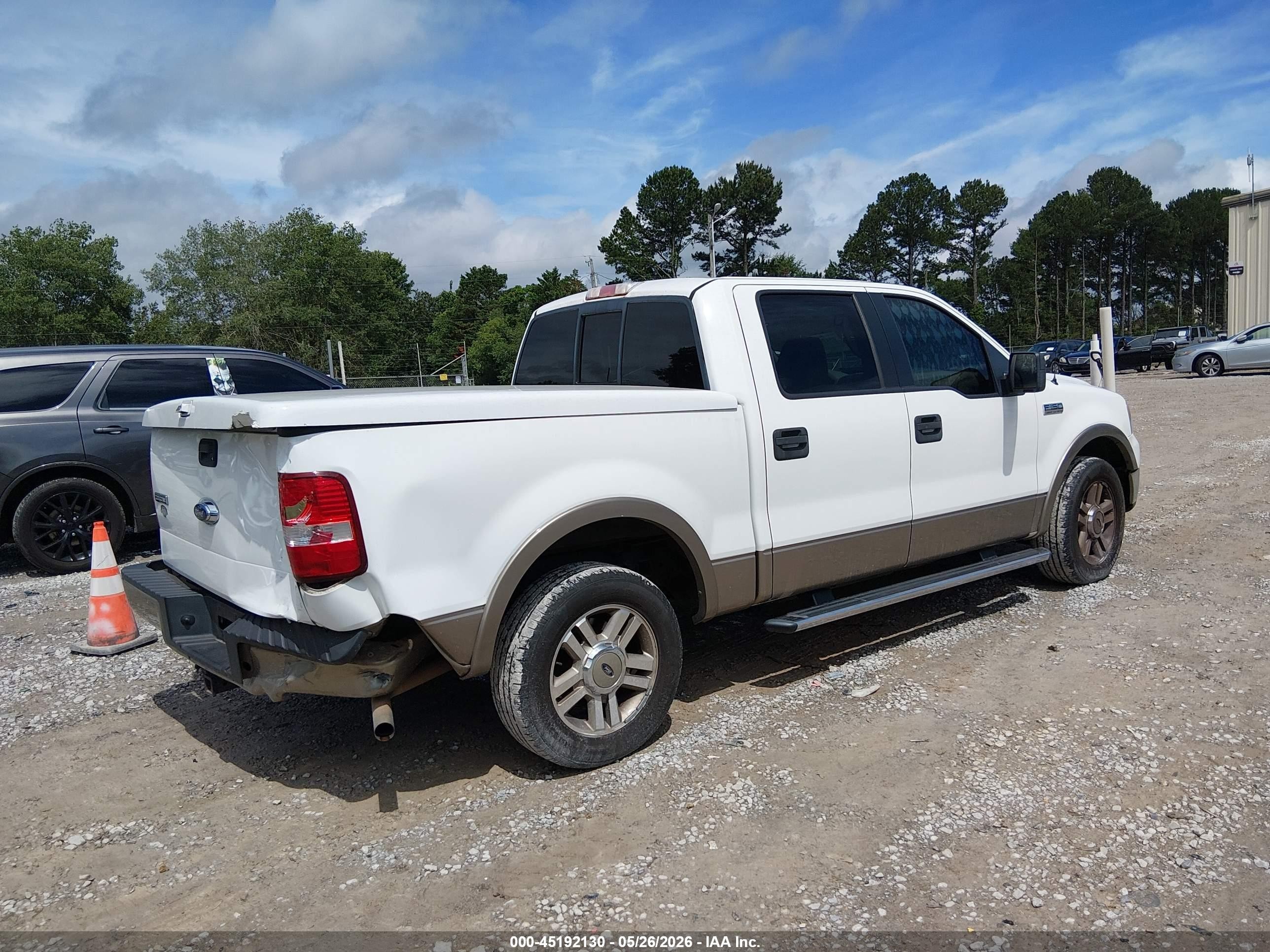 2005 Ford F-150 Lariat/xlt Белый vin: 1FTPW12515FB39585