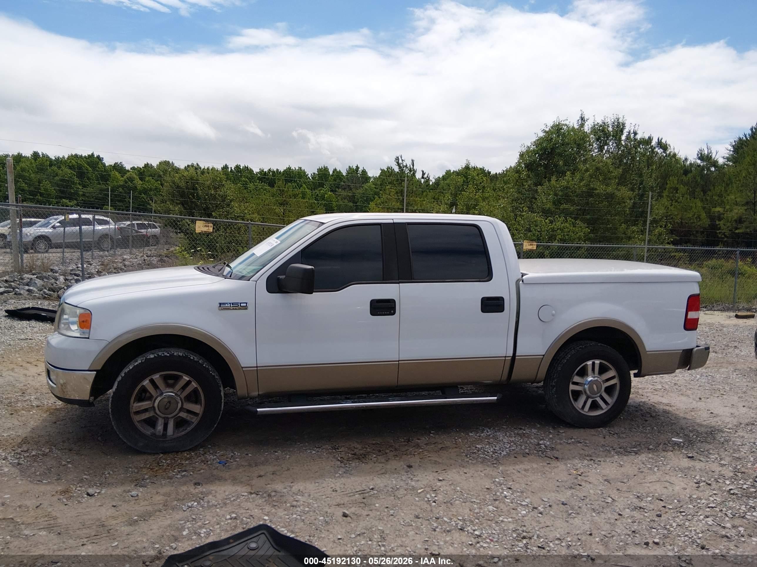 2005 Ford F-150 Lariat/xlt Белый vin: 1FTPW12515FB39585