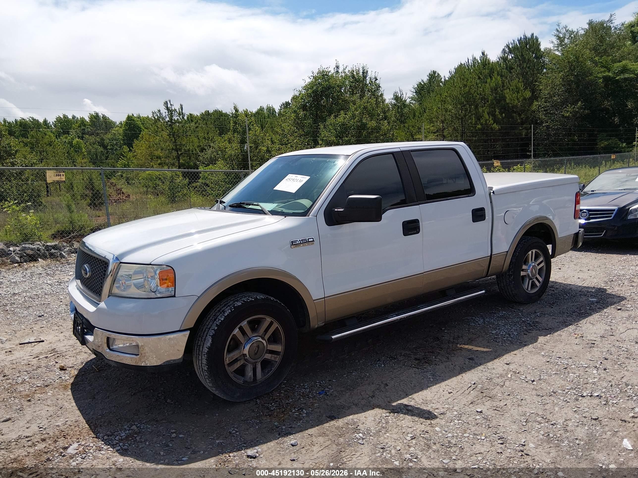2005 Ford F-150 Lariat/xlt Белый vin: 1FTPW12515FB39585