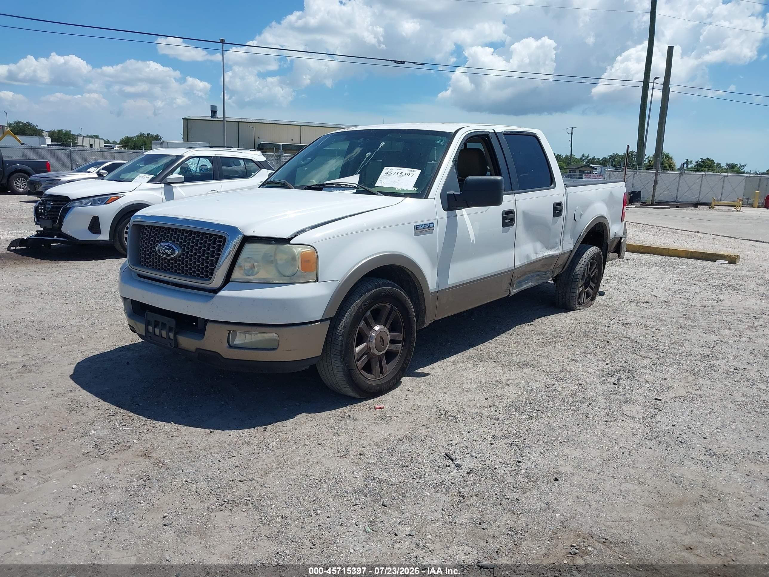 2005 Ford F-150 Lariat/xlt Белый vin: 1FTPW12515KC64822