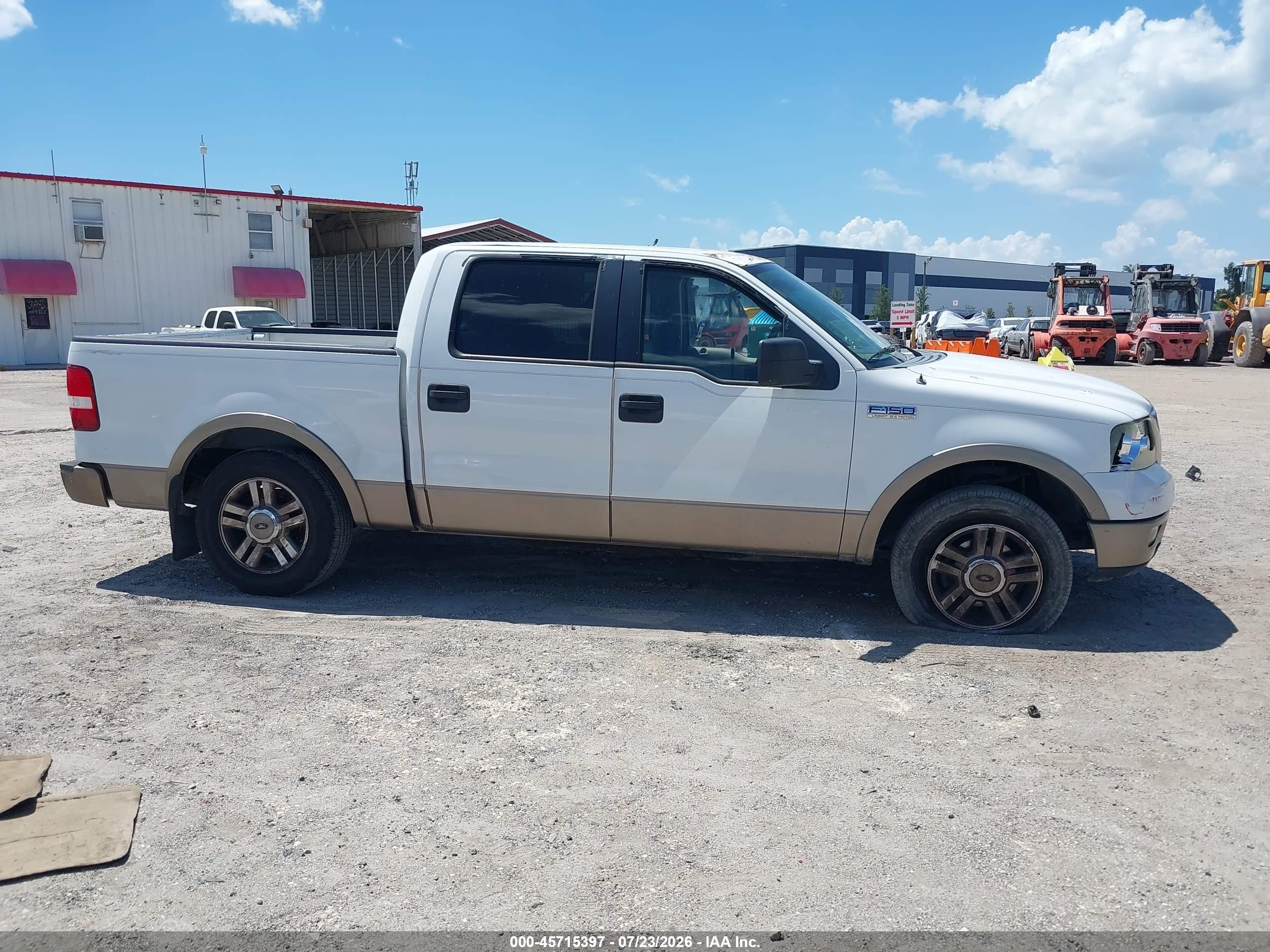 2005 Ford F-150 Lariat/xlt Белый vin: 1FTPW12515KC64822