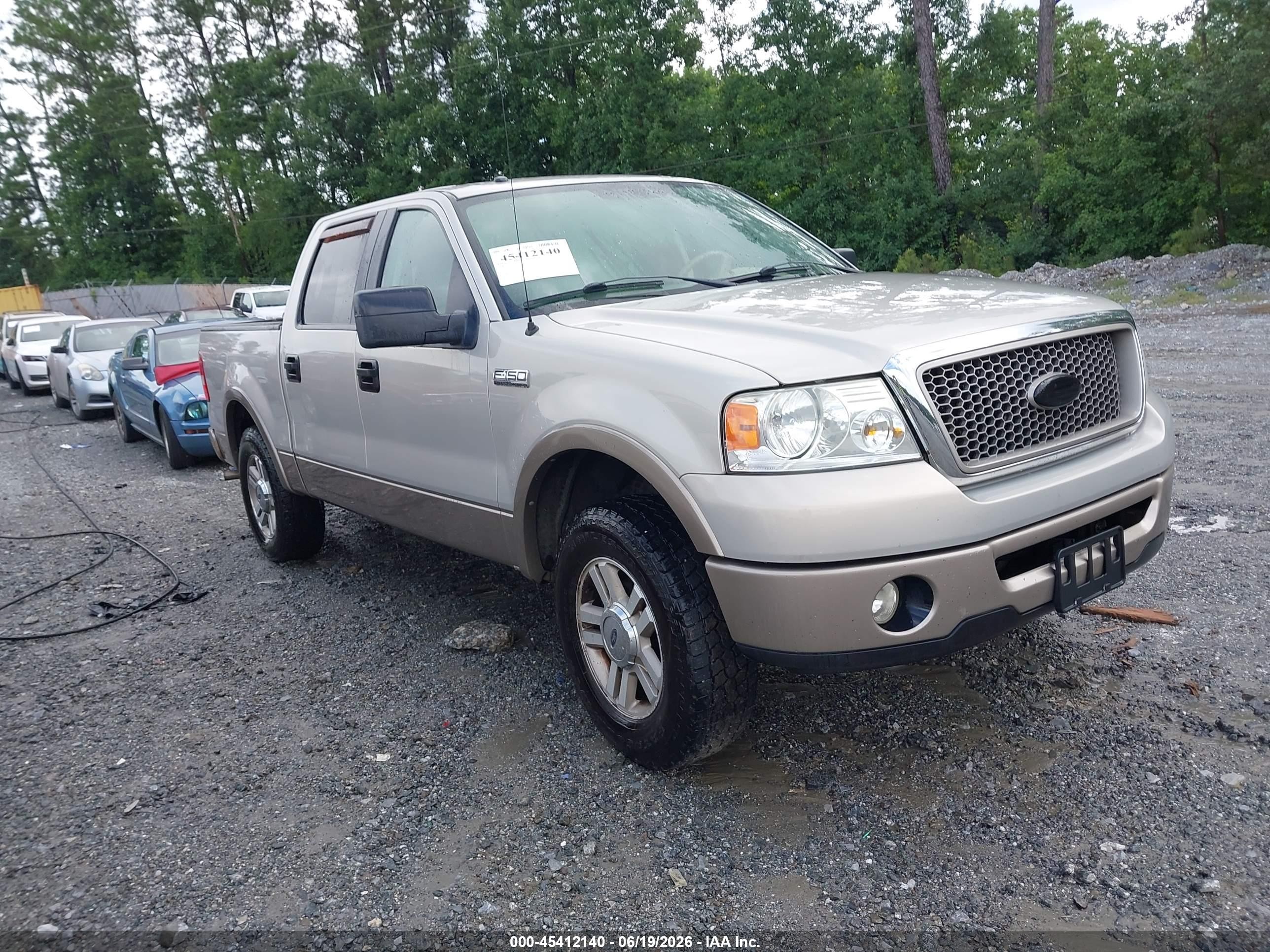 2006 Ford F-150 Lariat/xlt Gold vin: 1FTPW12516FA32621