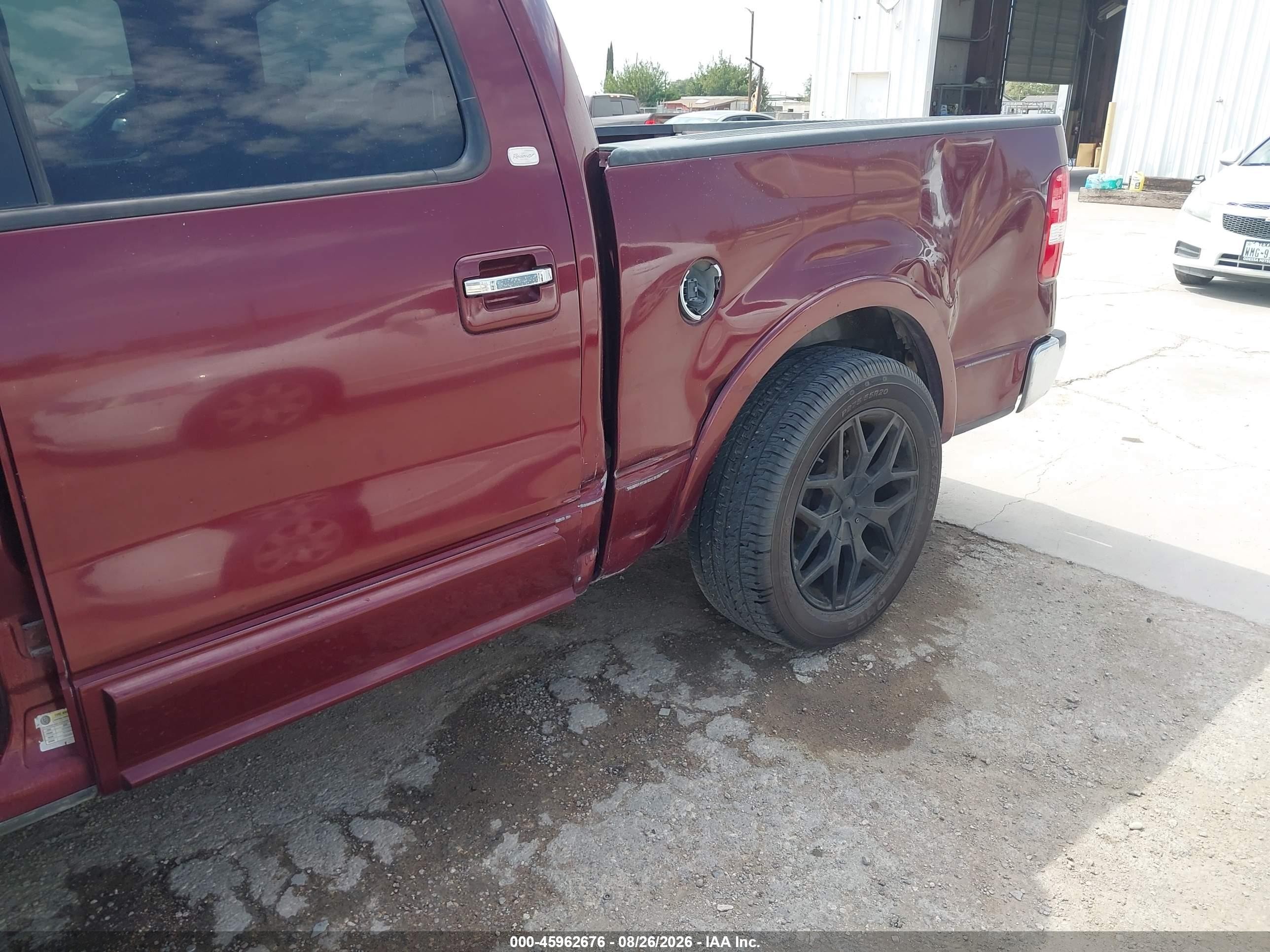 2006 Ford F-150 Lariat/xlt Maroon vin: 1FTPW12516FA83486