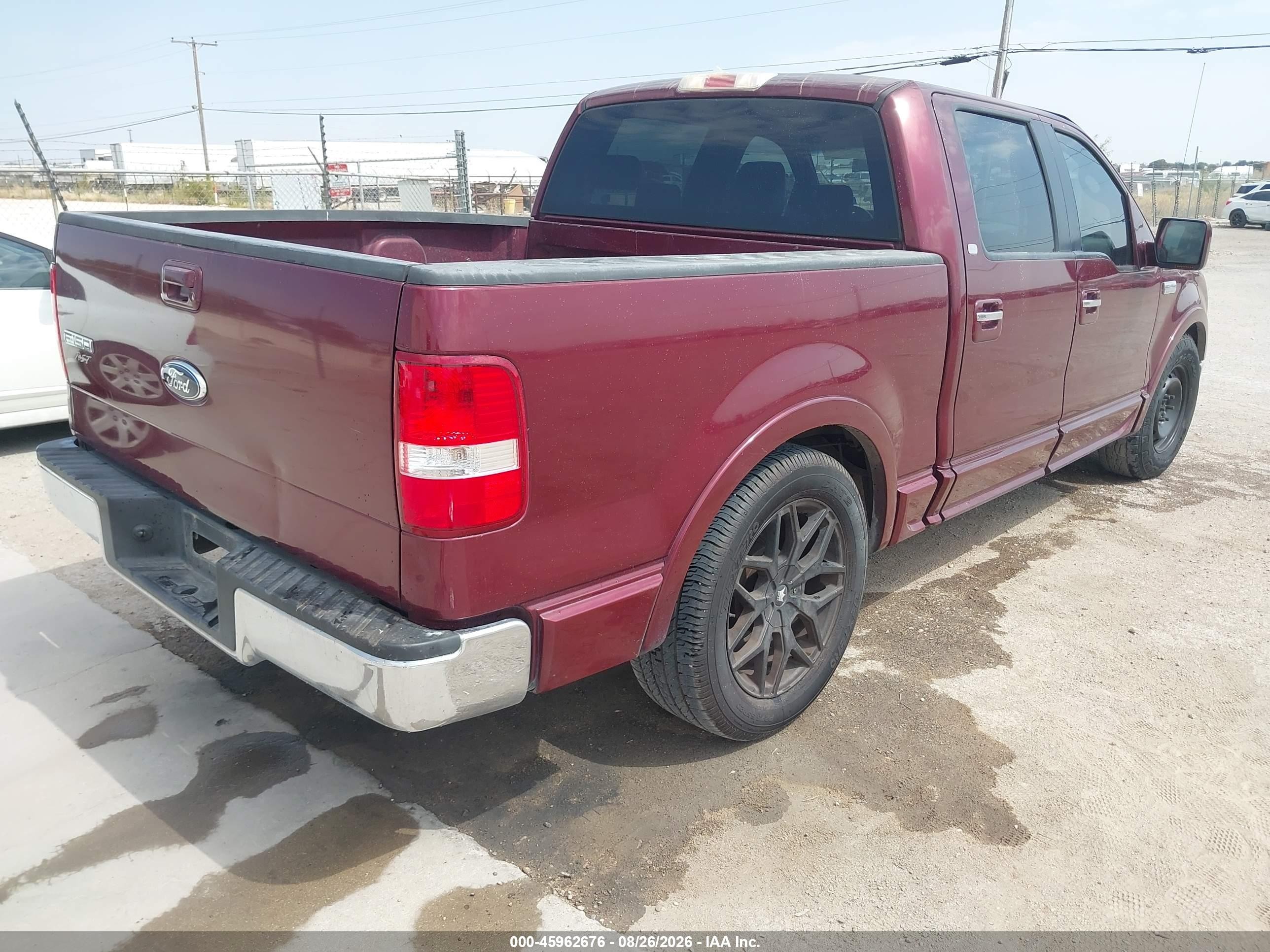 2006 Ford F-150 Lariat/xlt Maroon vin: 1FTPW12516FA83486