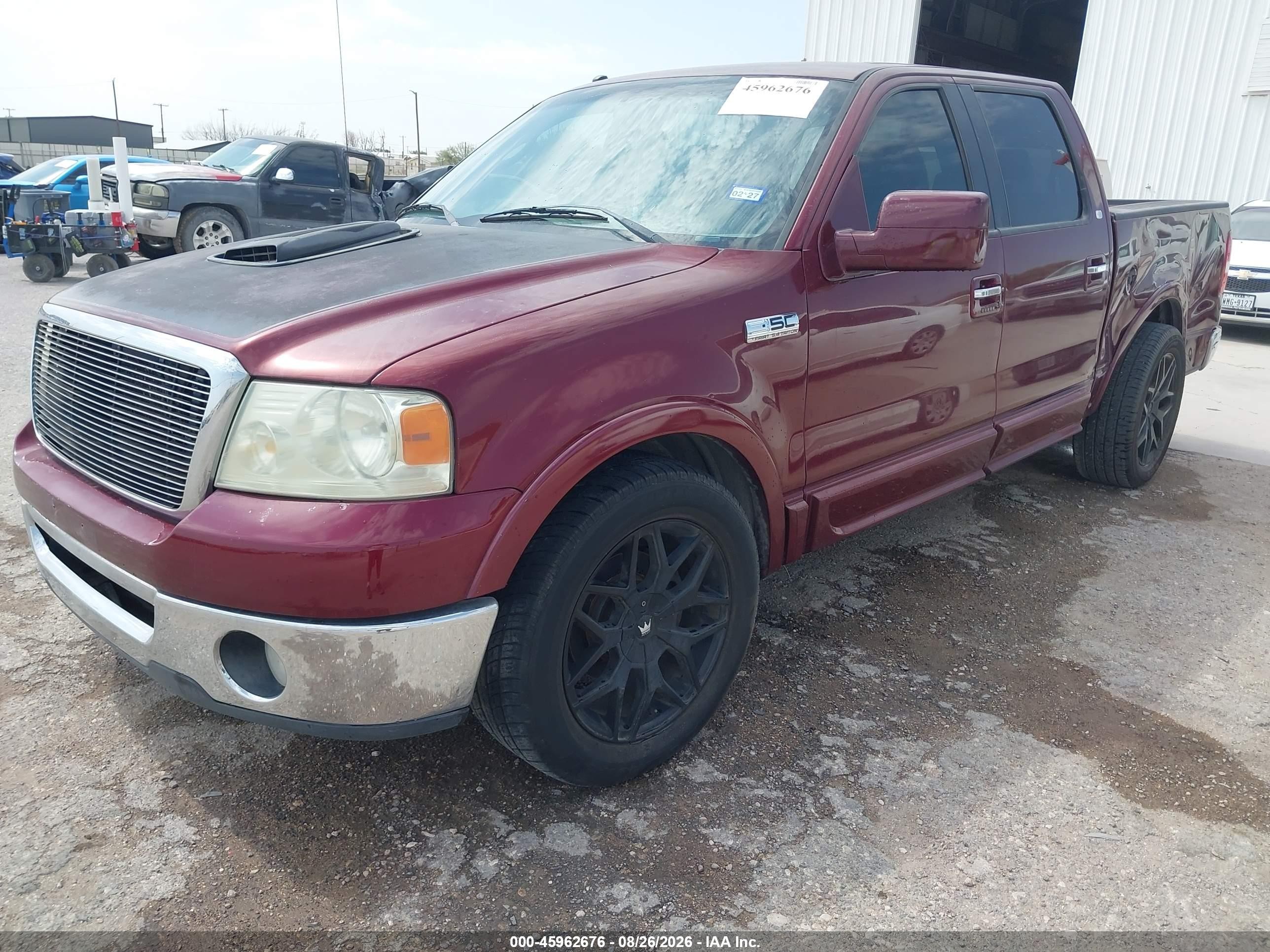 2006 Ford F-150 Lariat/xlt Maroon vin: 1FTPW12516FA83486