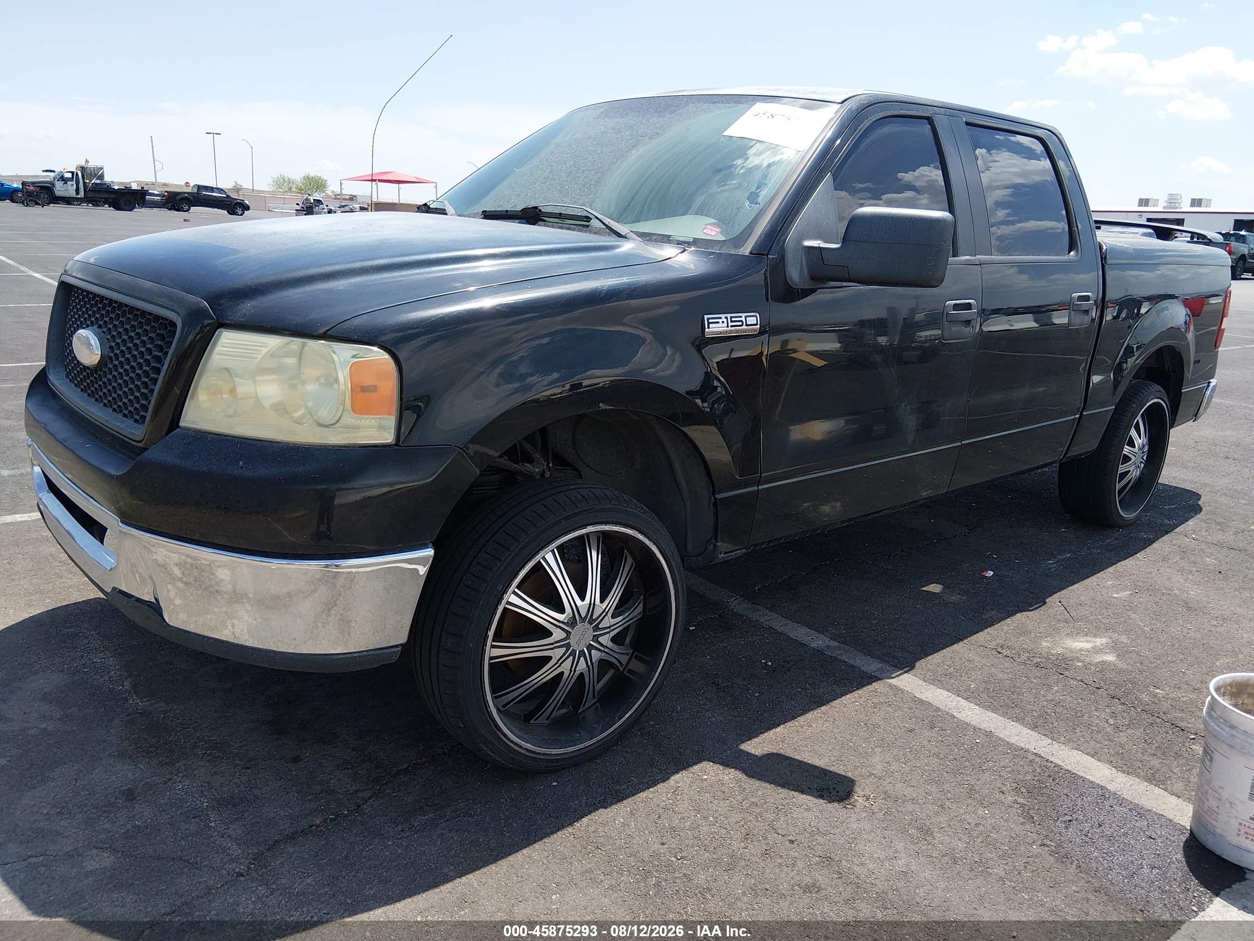2006 Ford F-150 Lariat/xlt Black vin: 1FTPW12516FB44576