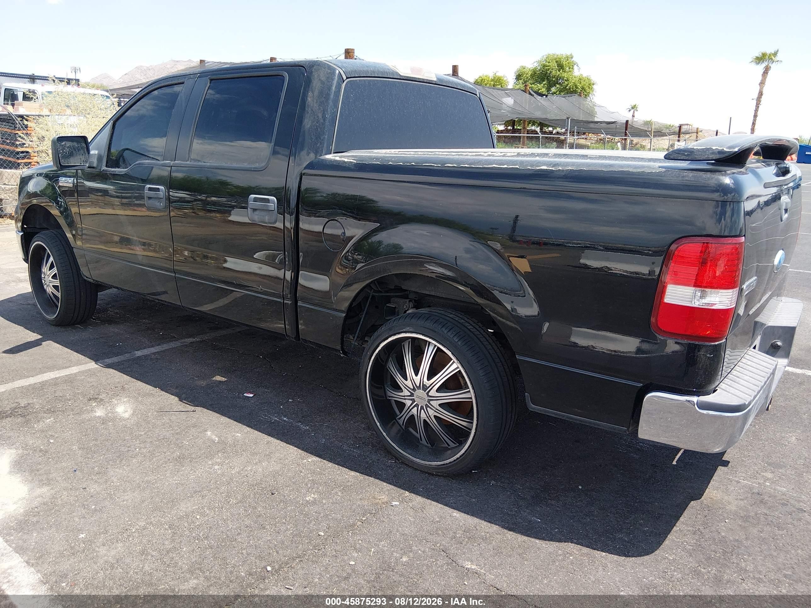 2006 Ford F-150 Lariat/xlt Black vin: 1FTPW12516FB44576