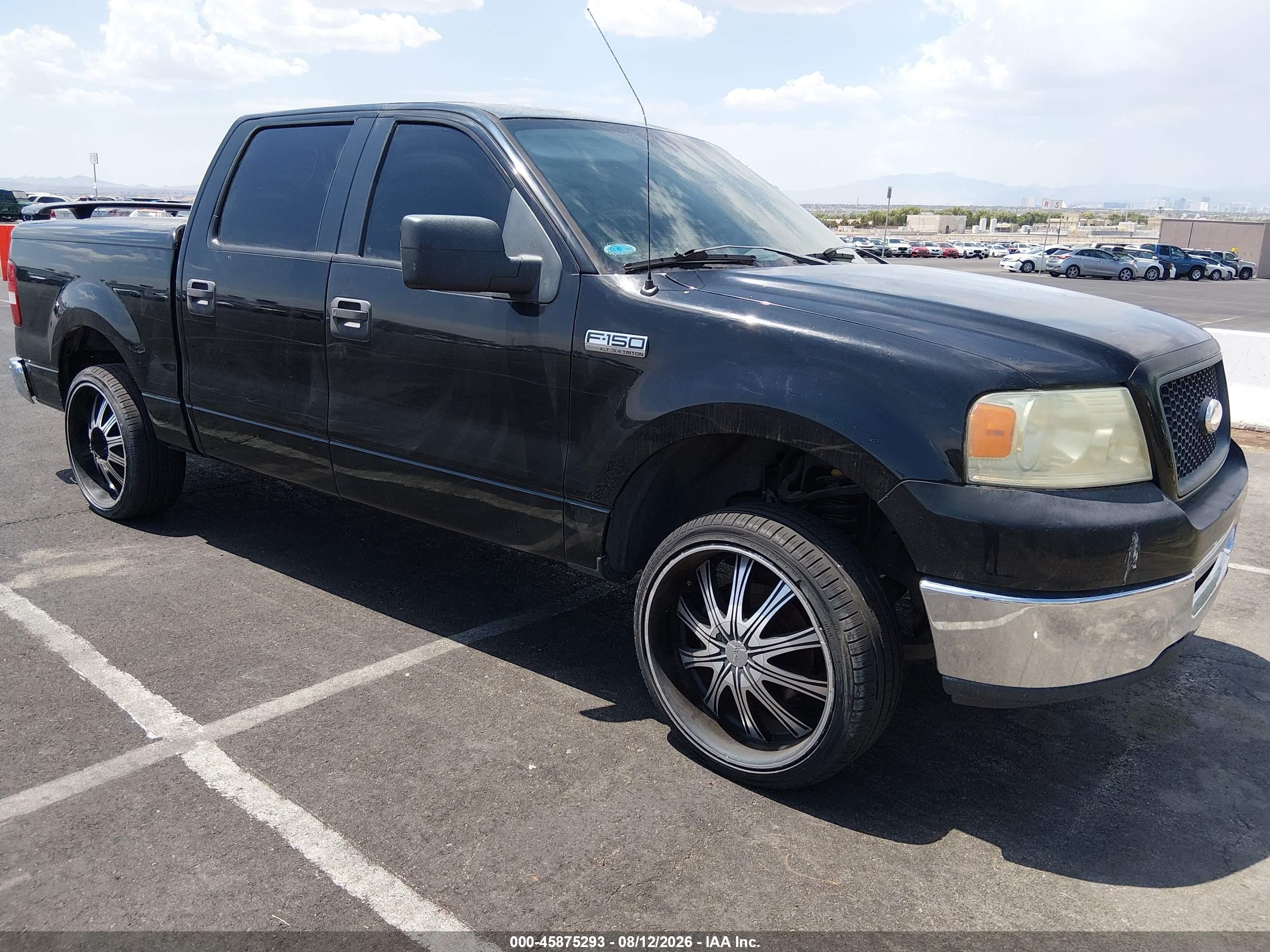 2006 Ford F-150 Lariat/xlt Черный vin: 1FTPW12516FB44576