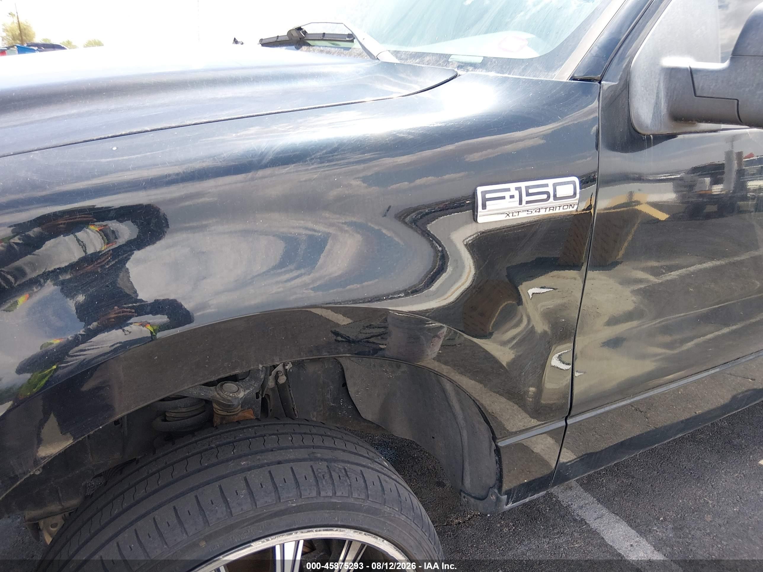 2006 Ford F-150 Lariat/xlt Black vin: 1FTPW12516FB44576