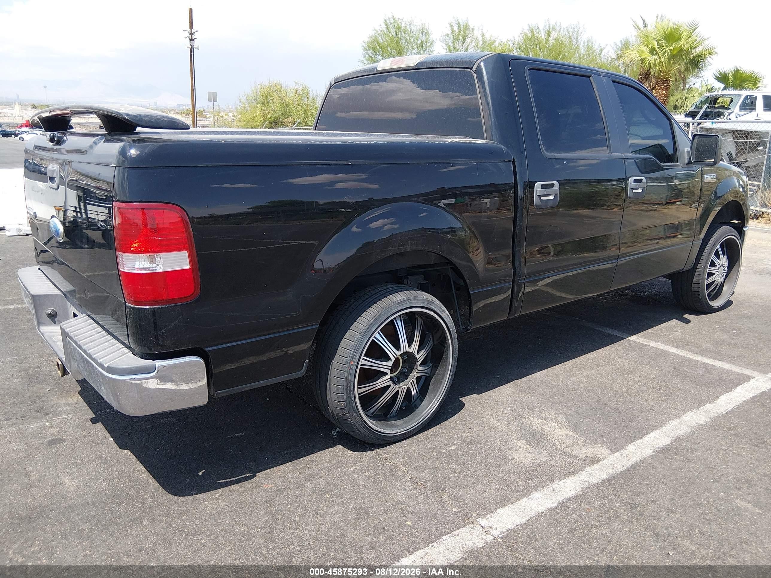 2006 Ford F-150 Lariat/xlt Black vin: 1FTPW12516FB44576