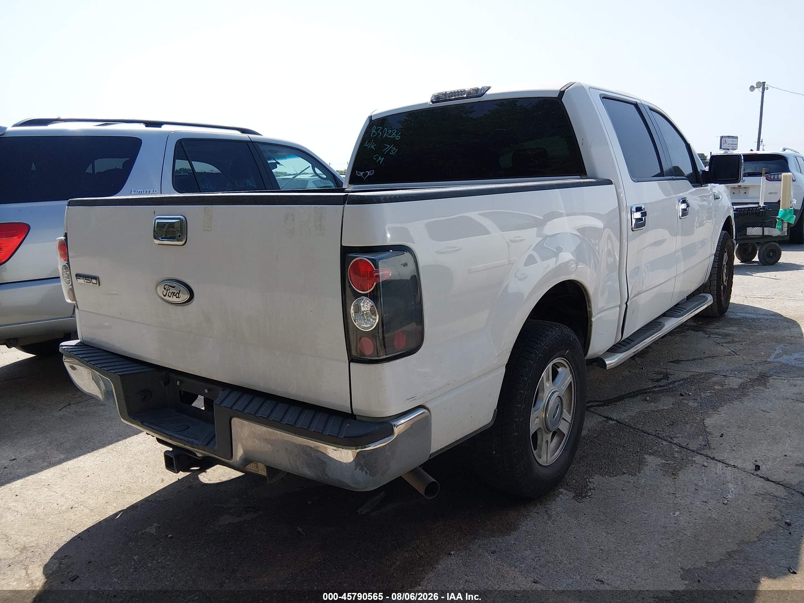 2006 Ford F-150 Lariat/xlt White vin: 1FTPW12516KB39286