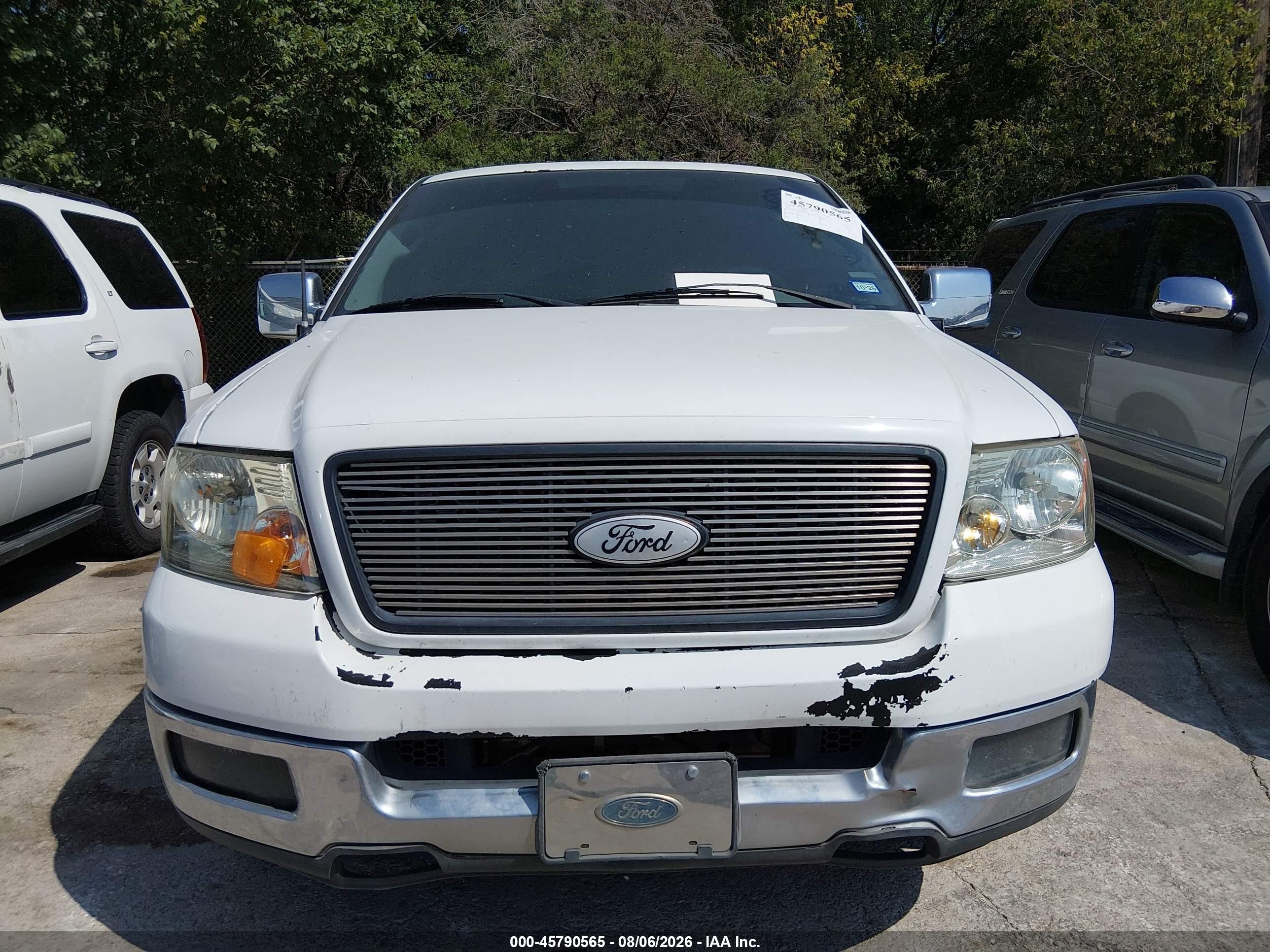 2006 Ford F-150 Lariat/xlt White vin: 1FTPW12516KB39286