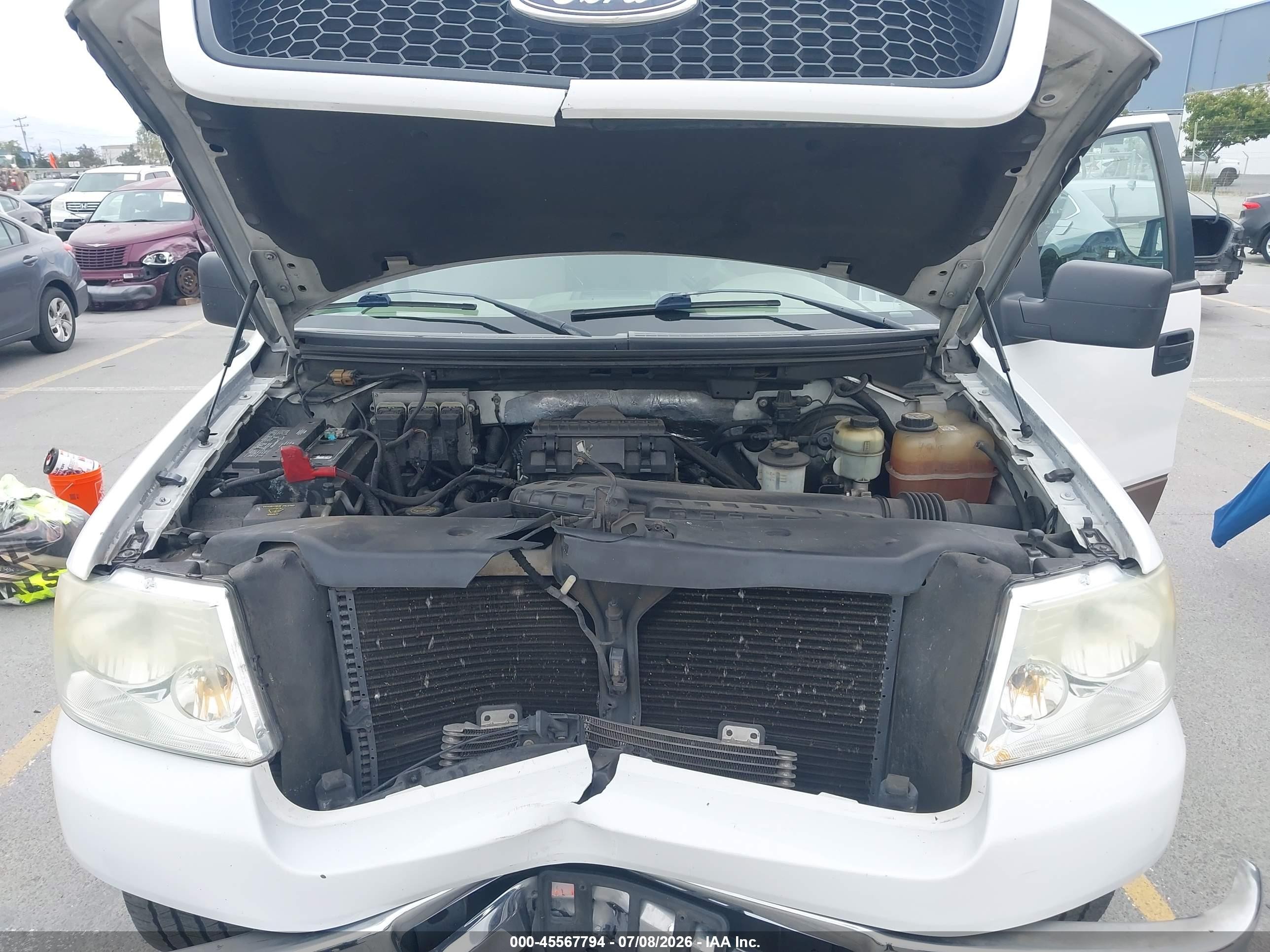 2006 Ford F-150 Lariat/xlt White vin: 1FTPW12516KC58844