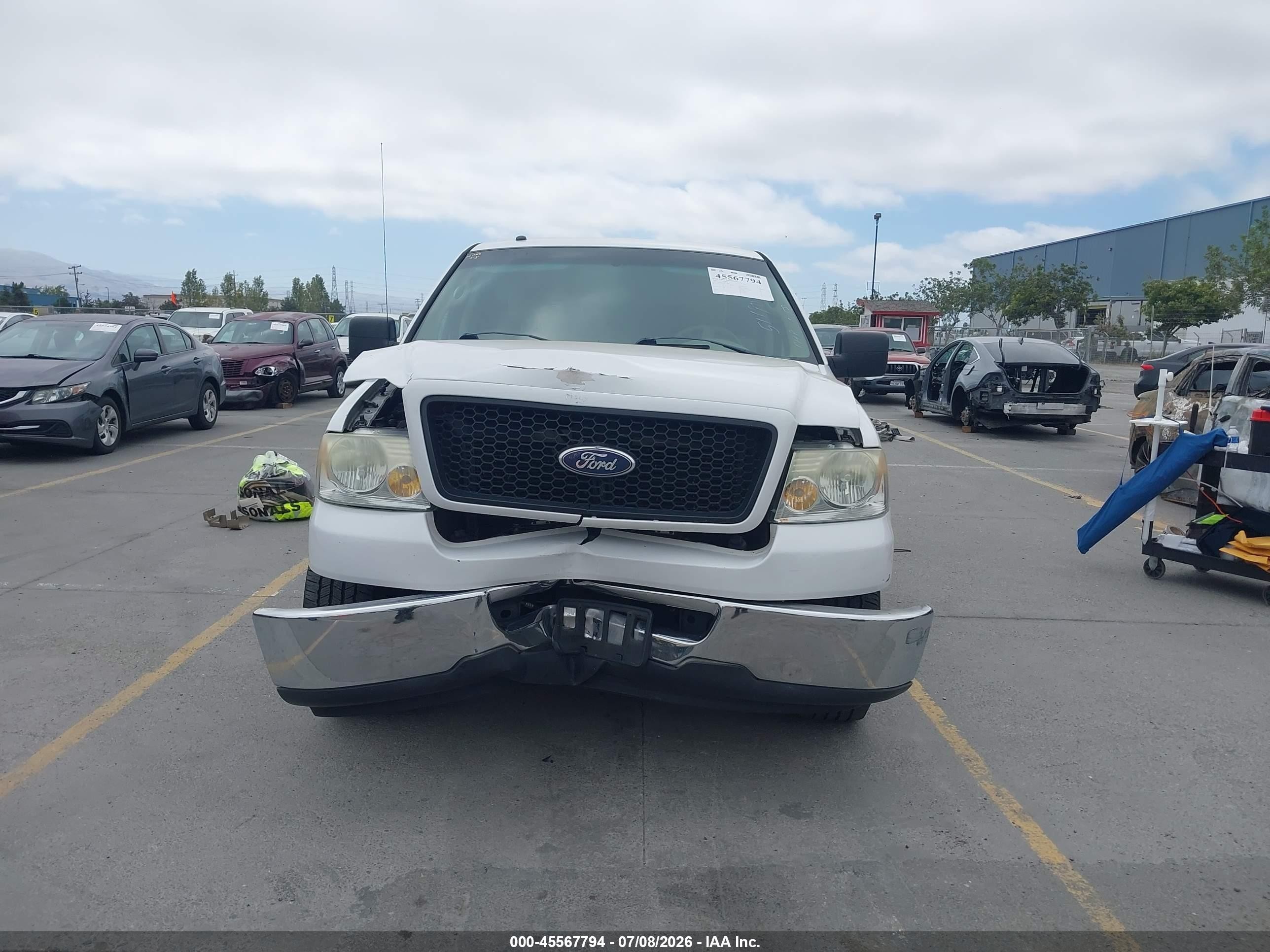 2006 Ford F-150 Lariat/xlt White vin: 1FTPW12516KC58844