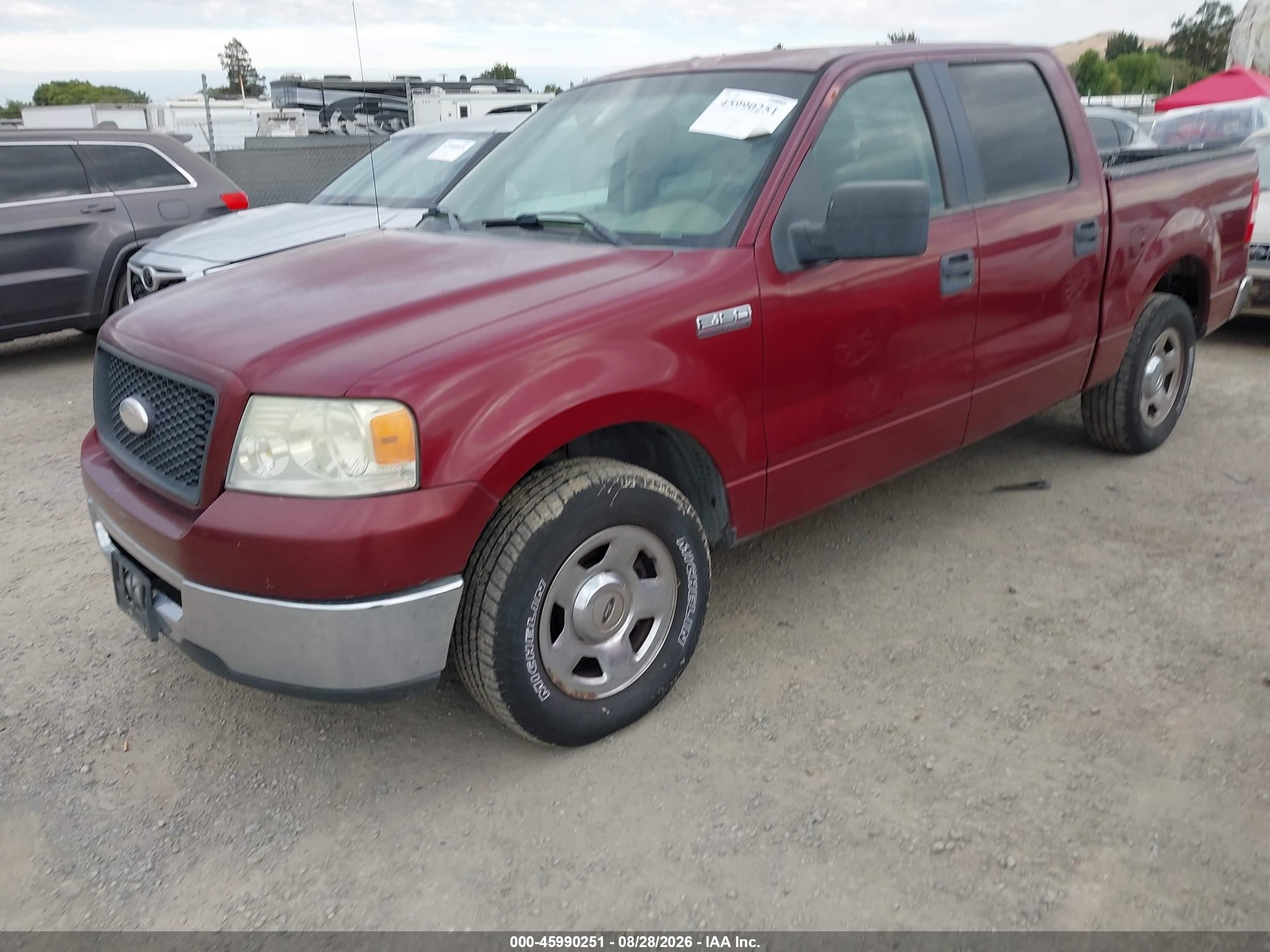 2006 Ford F-150 Lariat/xlt Red vin: 1FTPW12516KE00013