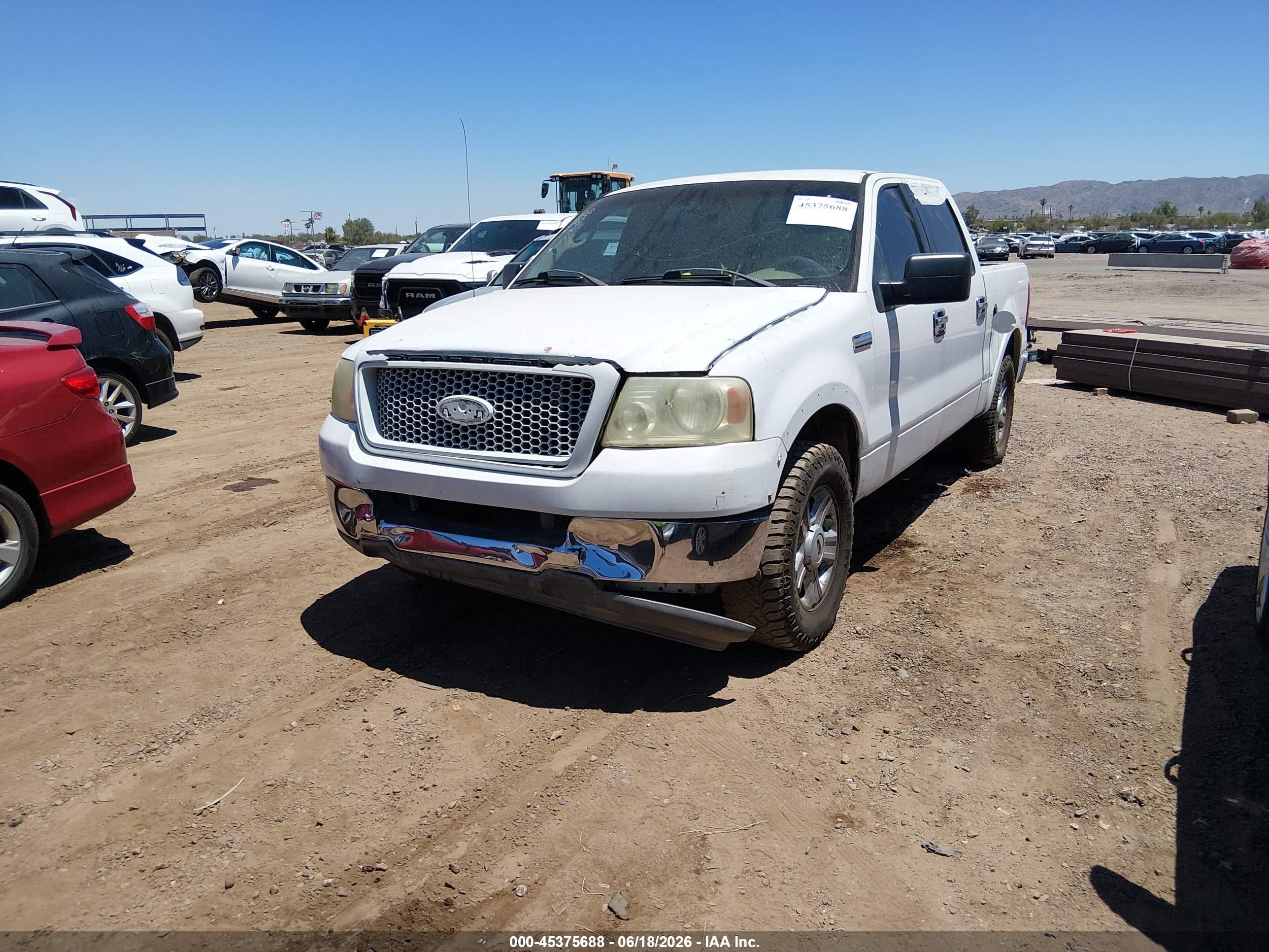 2004 Ford F-150 Lariat/xlt White vin: 1FTPW12524KC96855