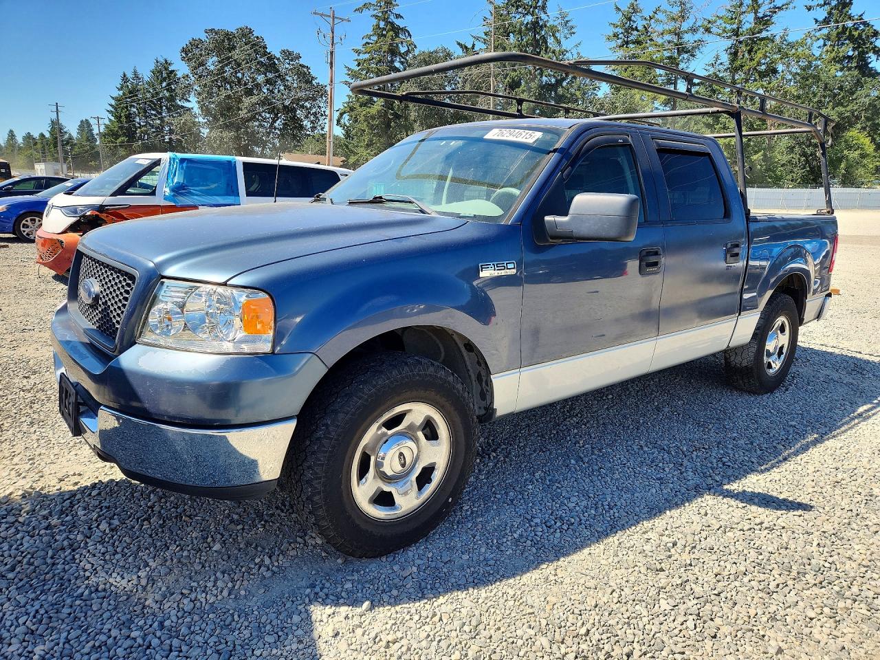 2005 Ford F150 Supercrew Синий vin: 1FTPW12525FB54161