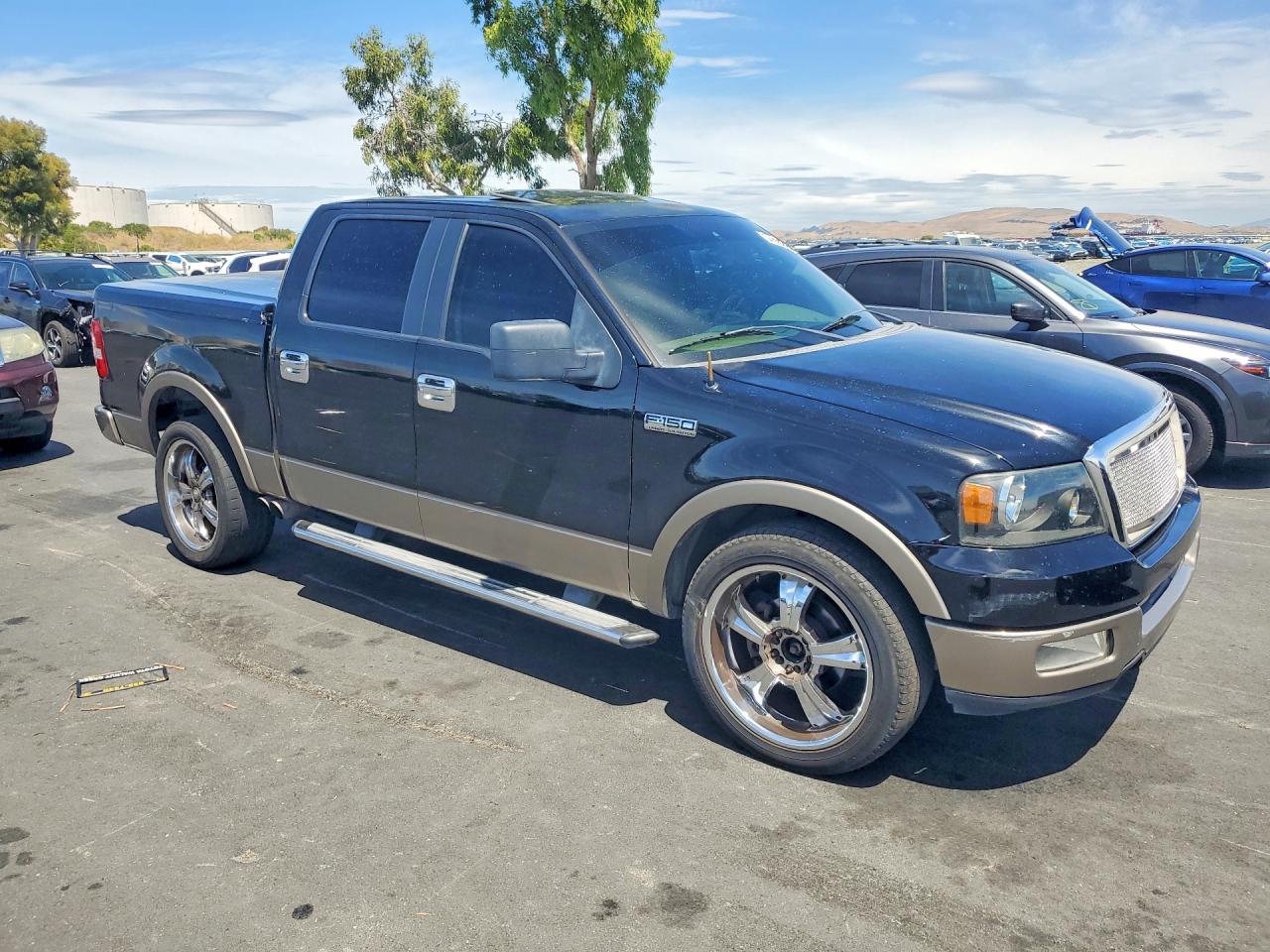2005 Ford F150 Supercrew Black vin: 1FTPW12525FB55567