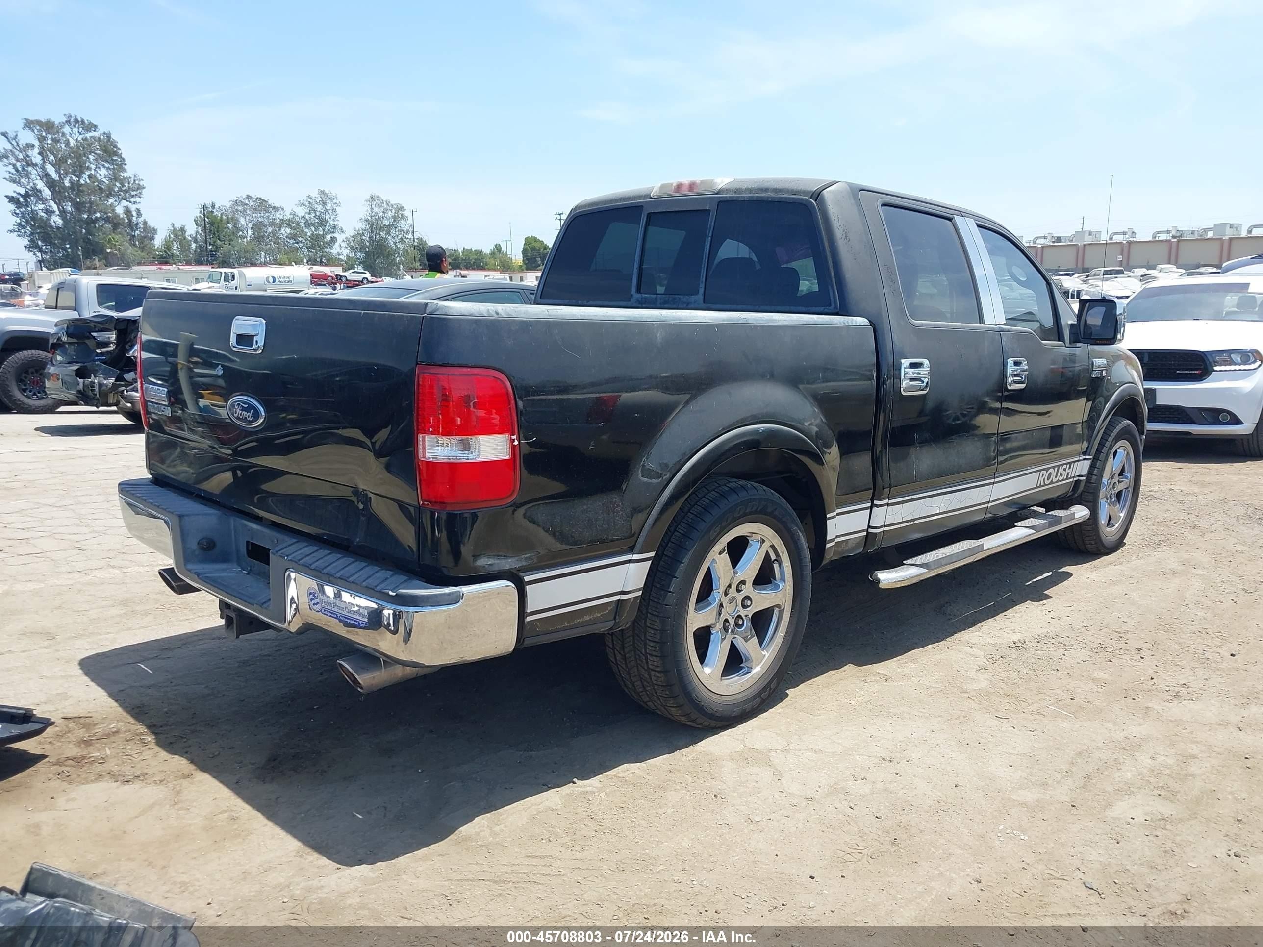 2005 Ford F-150 Lariat/xlt Black vin: 1FTPW12525KB79861
