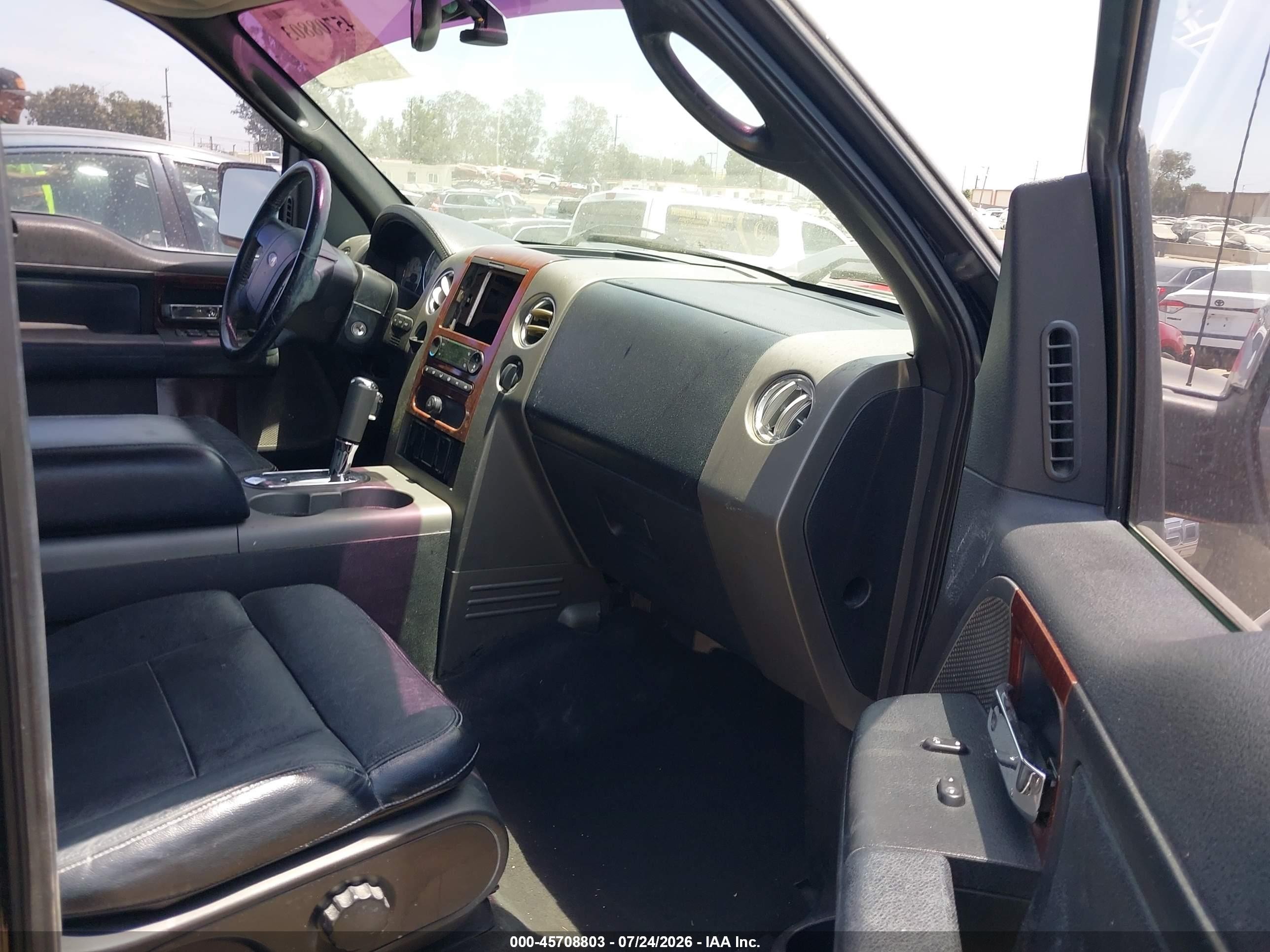 2005 Ford F-150 Lariat/xlt Black vin: 1FTPW12525KB79861
