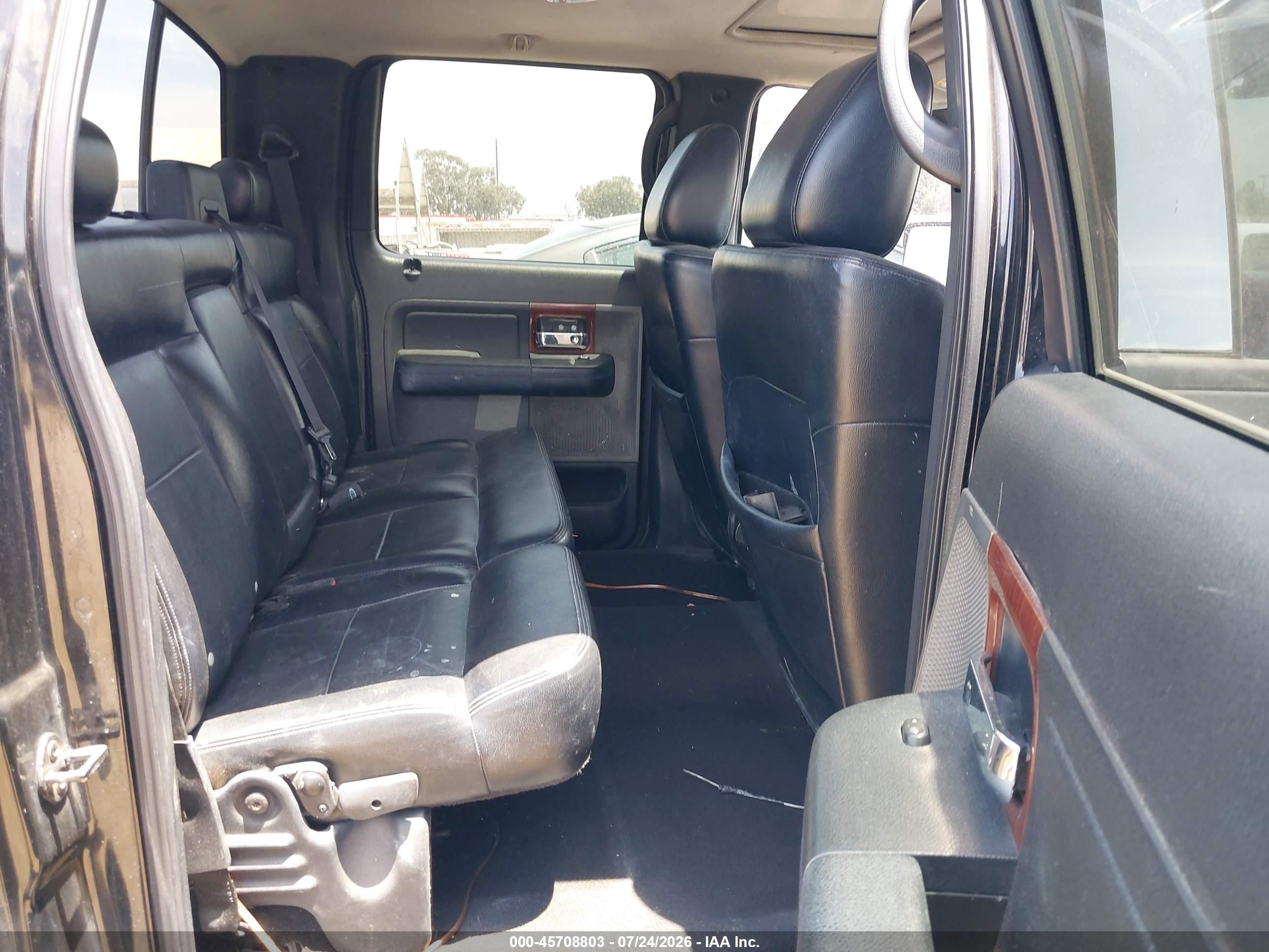 2005 Ford F-150 Lariat/xlt Black vin: 1FTPW12525KB79861