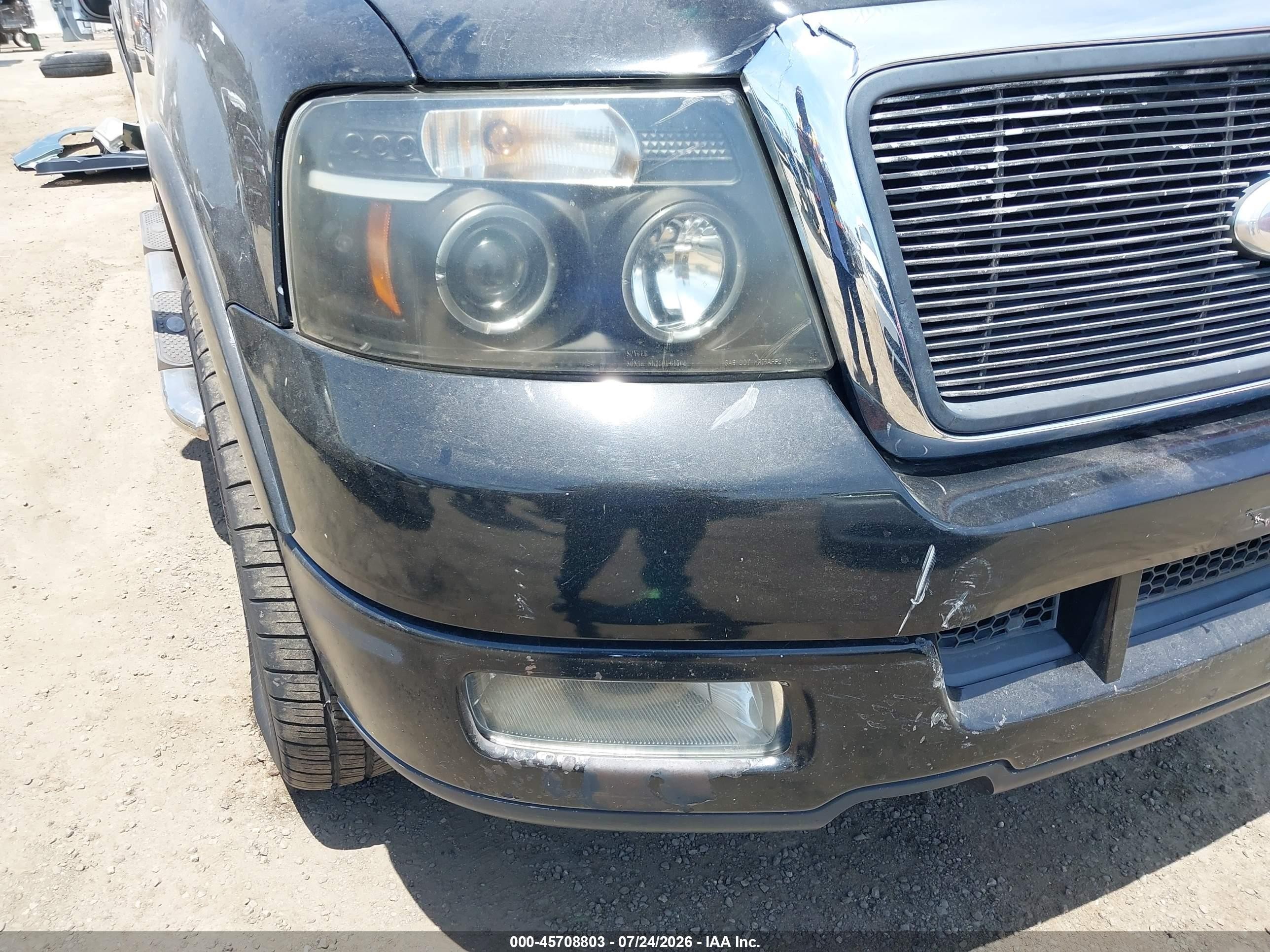 2005 Ford F-150 Lariat/xlt Black vin: 1FTPW12525KB79861
