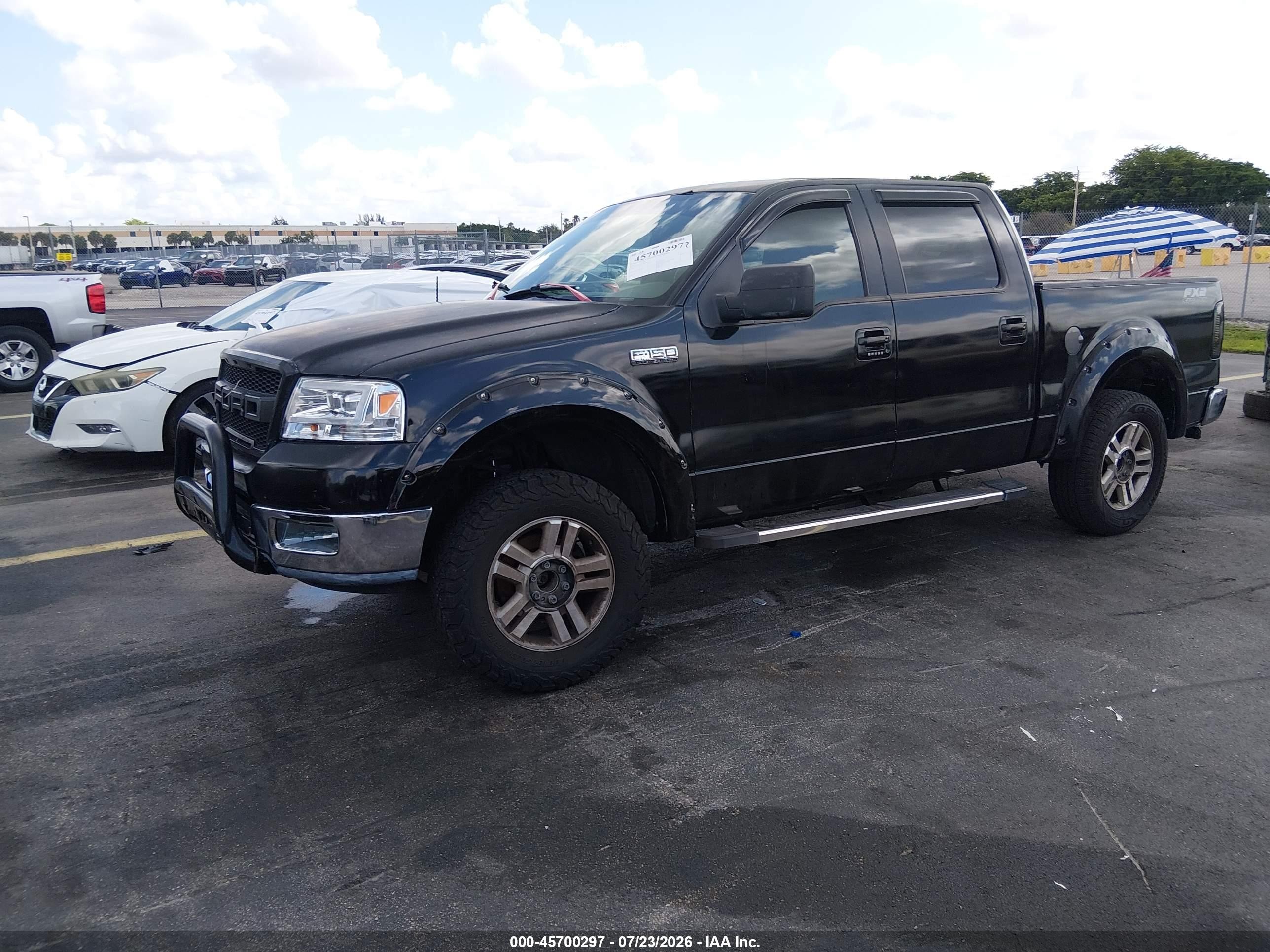 2005 Ford F-150 Lariat/xlt Black vin: 1FTPW12525KE29194