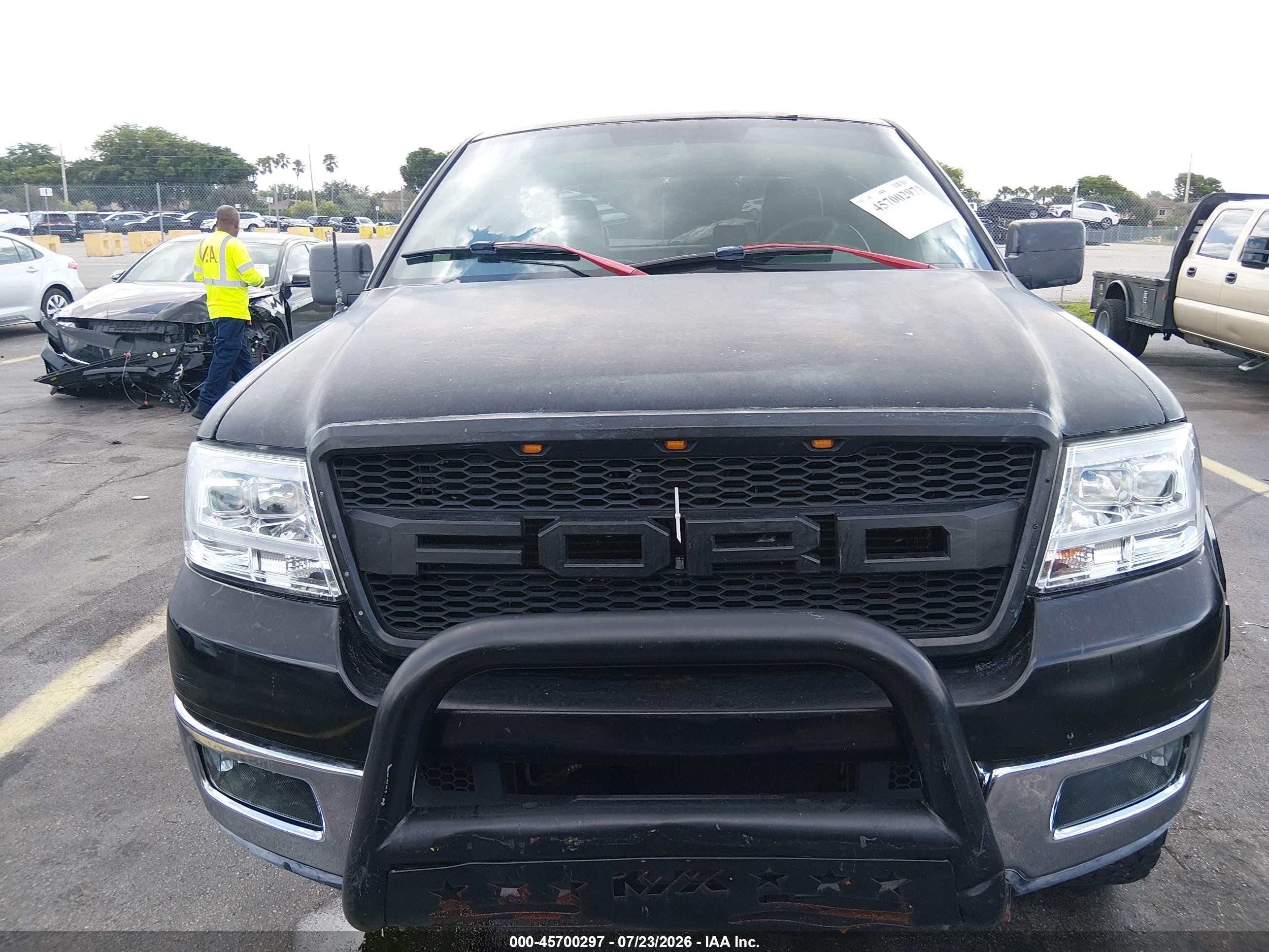 2005 Ford F-150 Lariat/xlt Black vin: 1FTPW12525KE29194