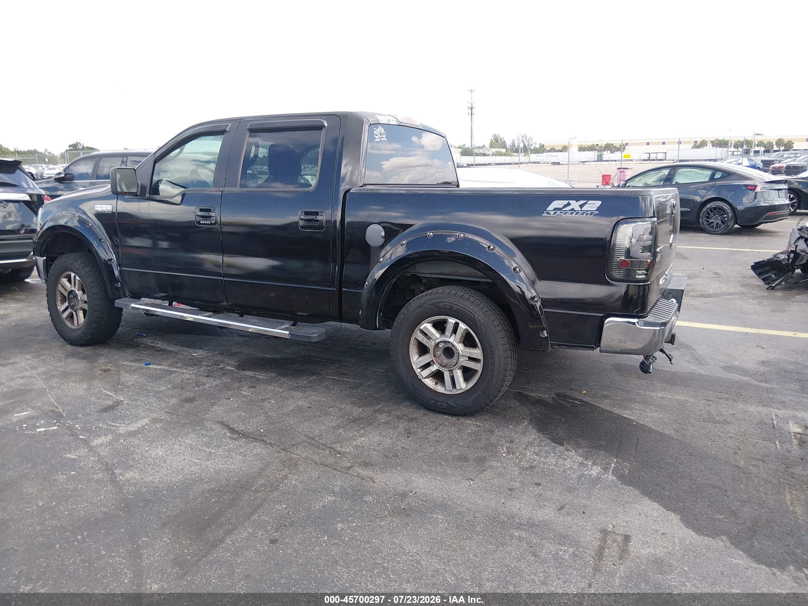 2005 Ford F-150 Lariat/xlt Black vin: 1FTPW12525KE29194