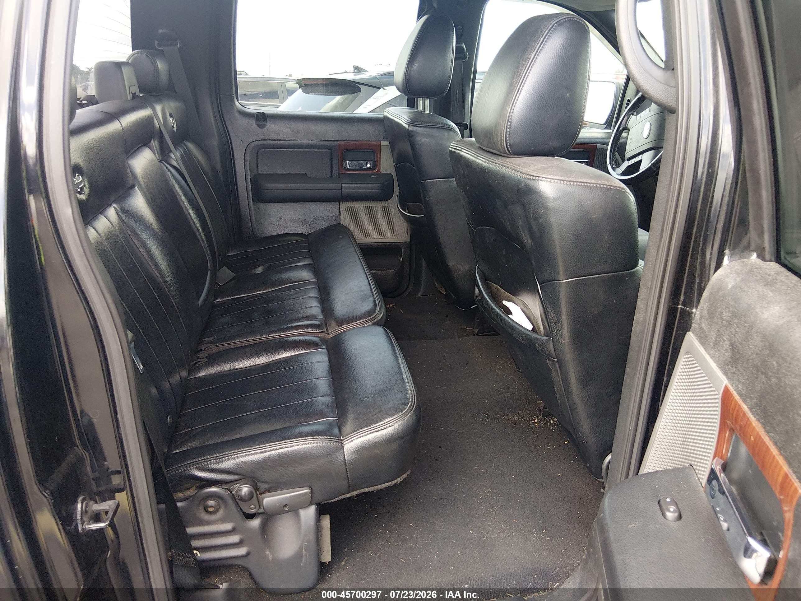 2005 Ford F-150 Lariat/xlt Black vin: 1FTPW12525KE29194