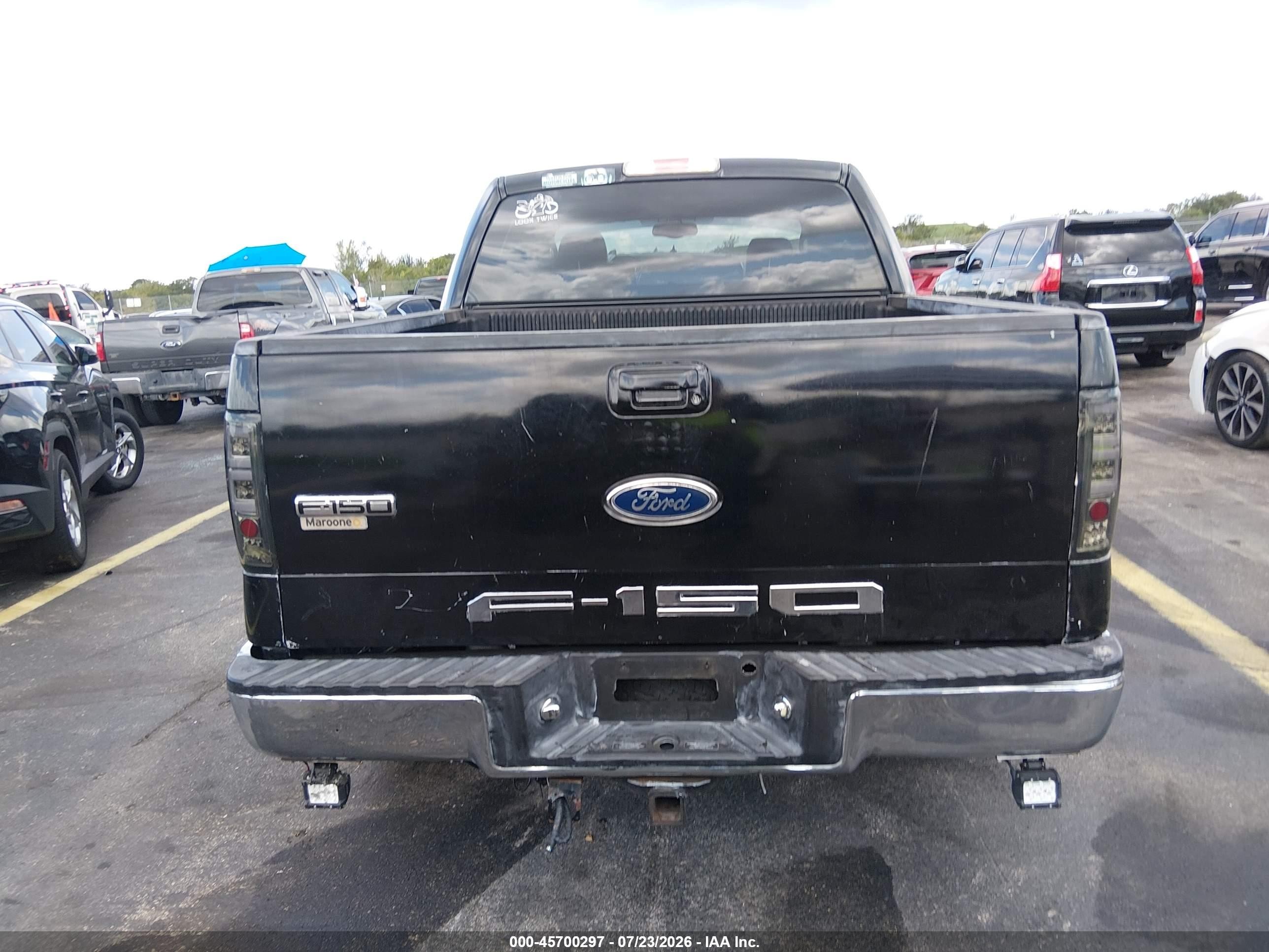 2005 Ford F-150 Lariat/xlt Black vin: 1FTPW12525KE29194