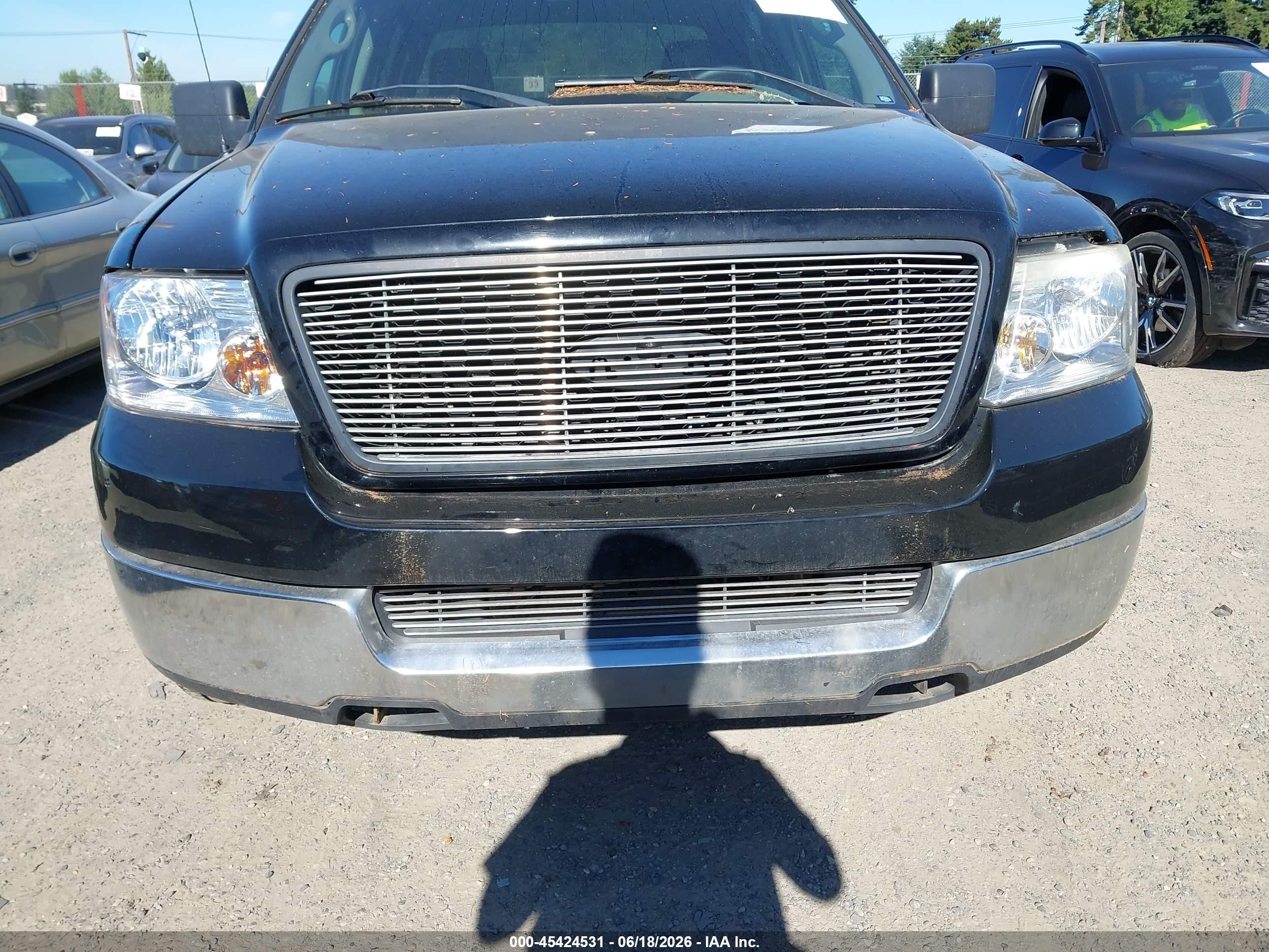 2005 Ford F-150 Lariat/xlt Black vin: 1FTPW12525KE66343