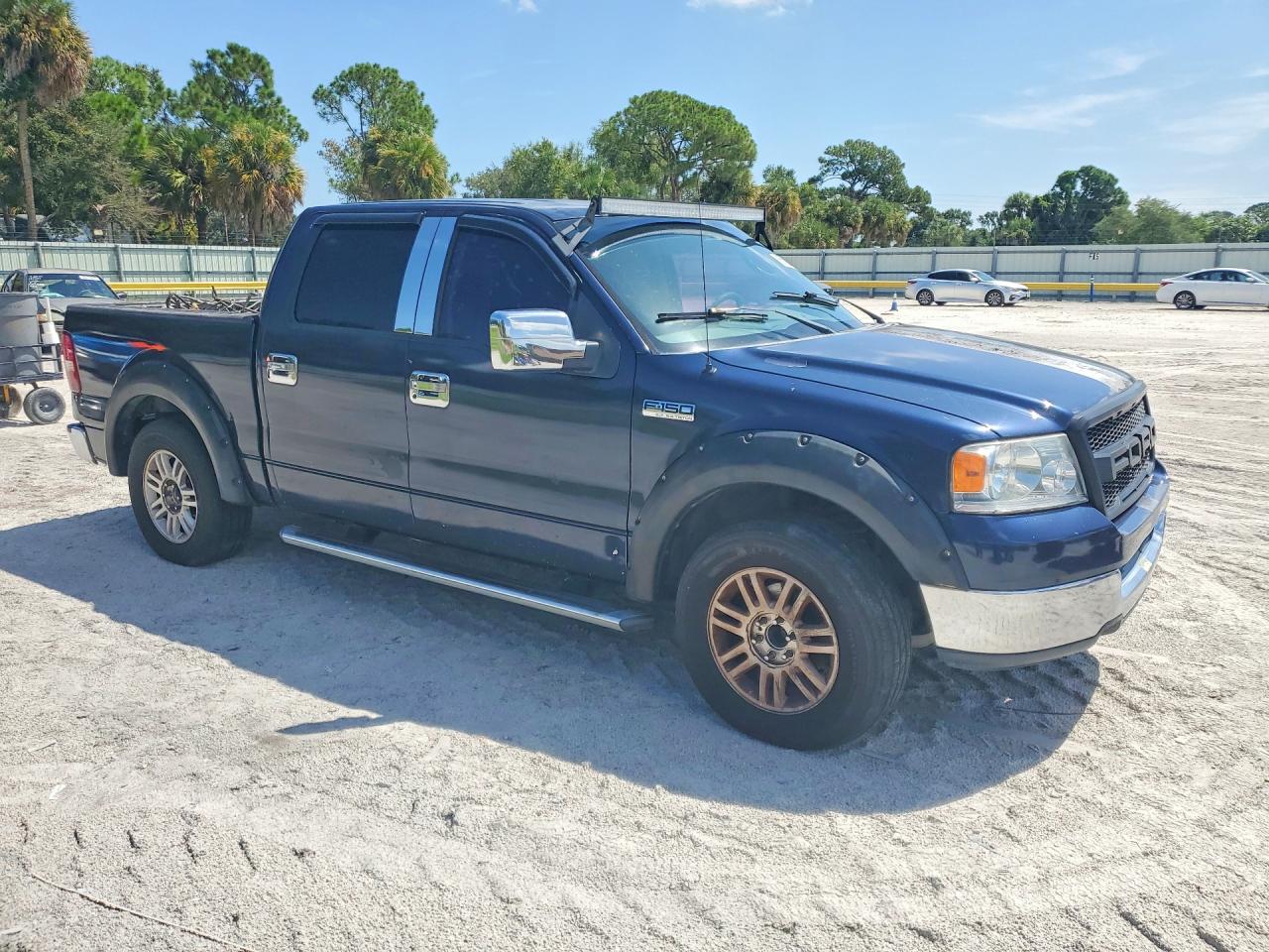 2005 Ford F150 Supercrew Blue vin: 1FTPW12525KE76838