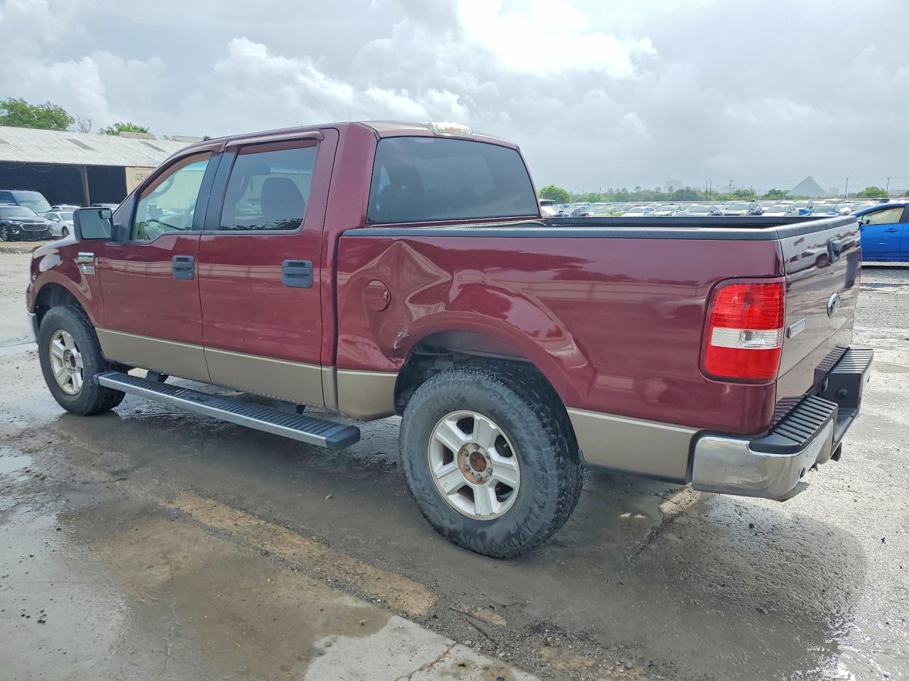 2006 Ford F150 Supercrew Burgundy vin: 1FTPW12526KB23629