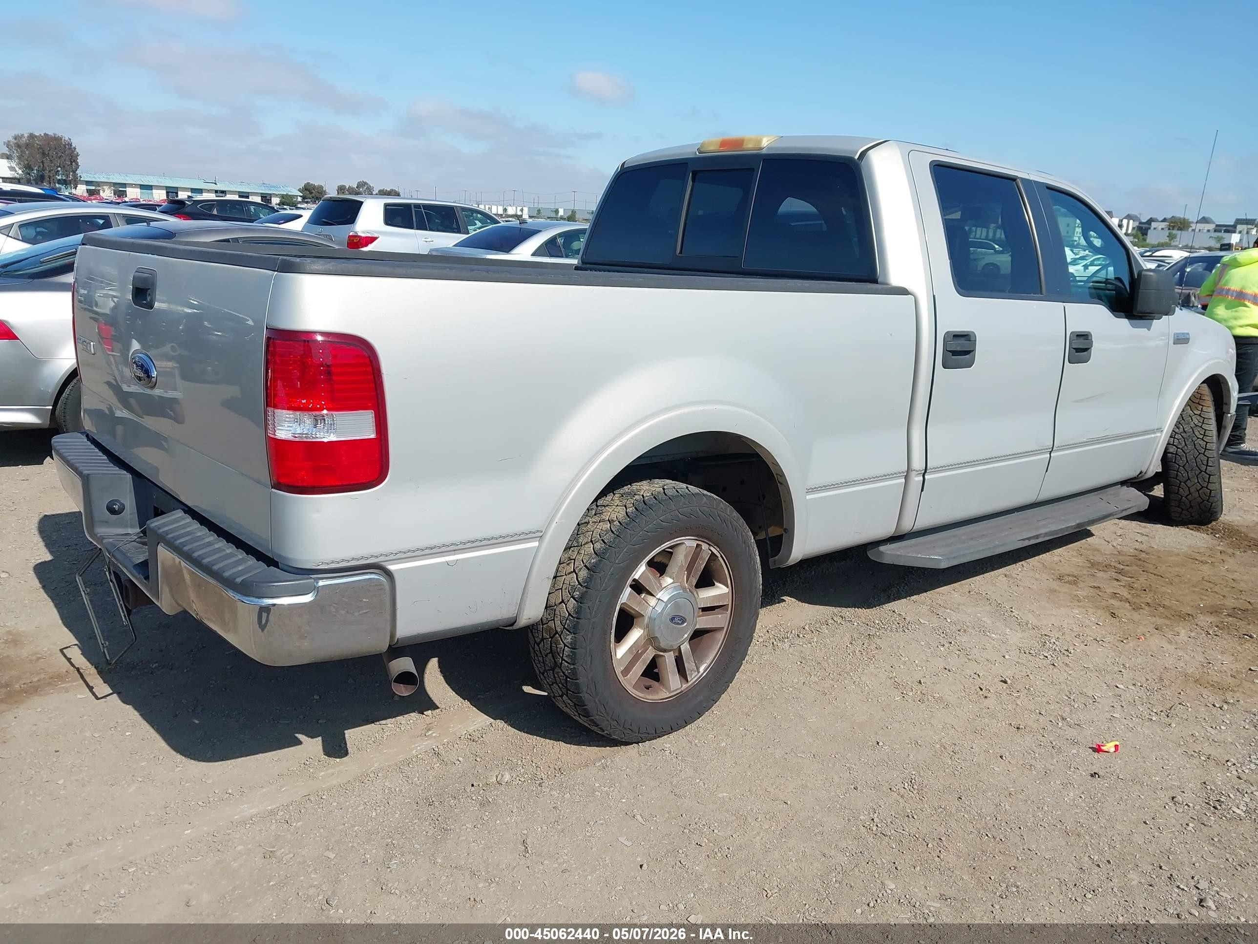 2006 Ford F-150 Lariat/xlt Silver vin: 1FTPW12526KD88180