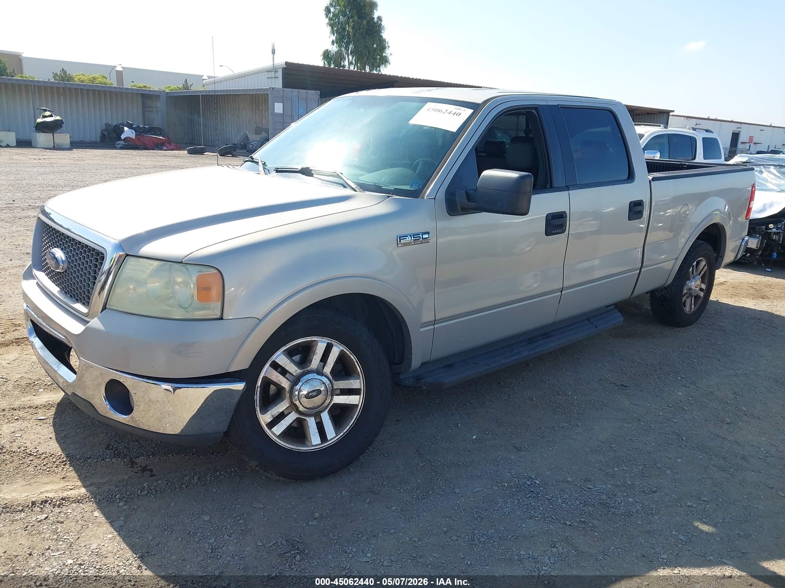 2006 Ford F-150 Lariat/xlt Silver vin: 1FTPW12526KD88180