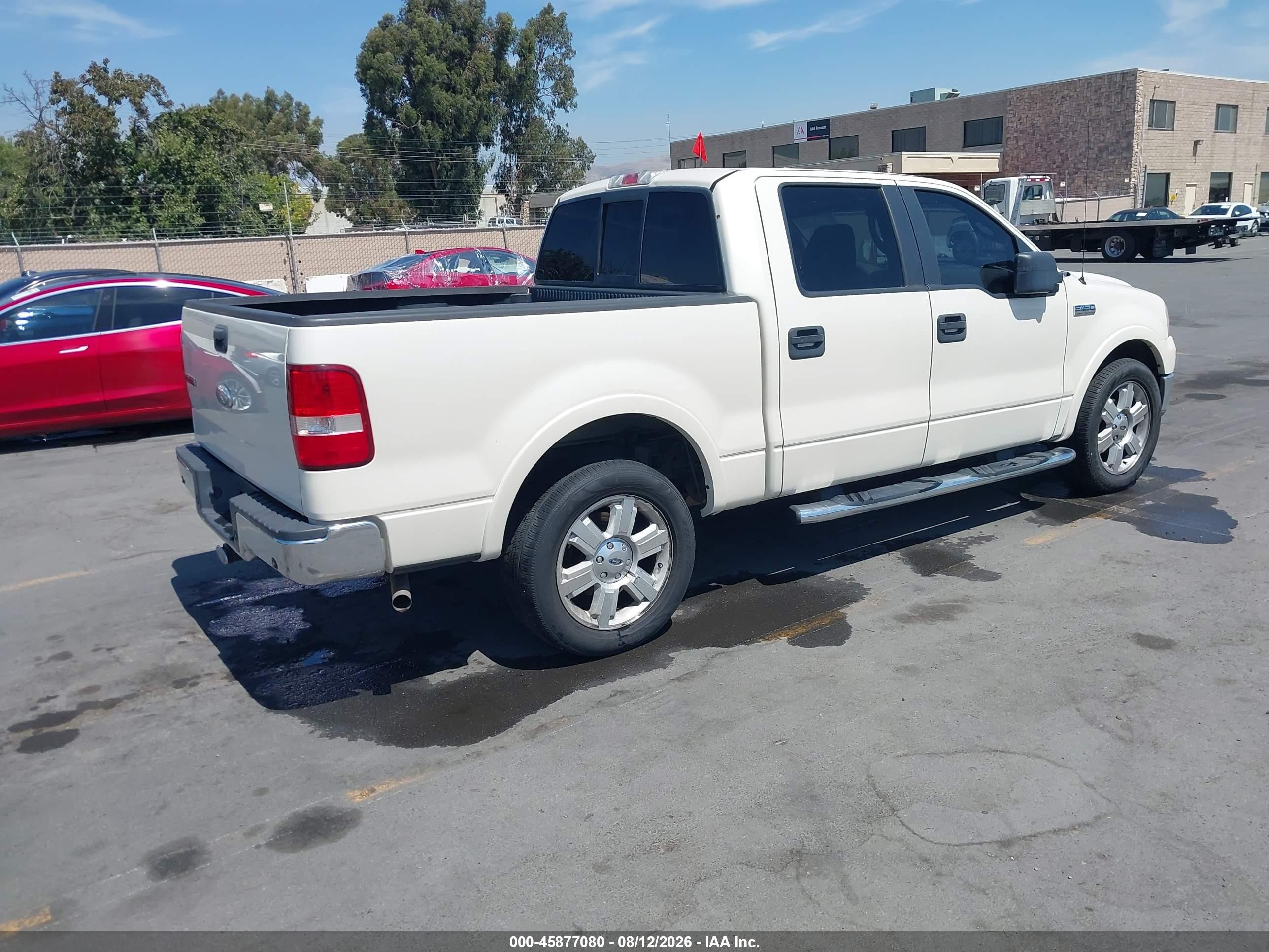 2007 Ford F-150 Lariat/xlt White vin: 1FTPW12527FB60707