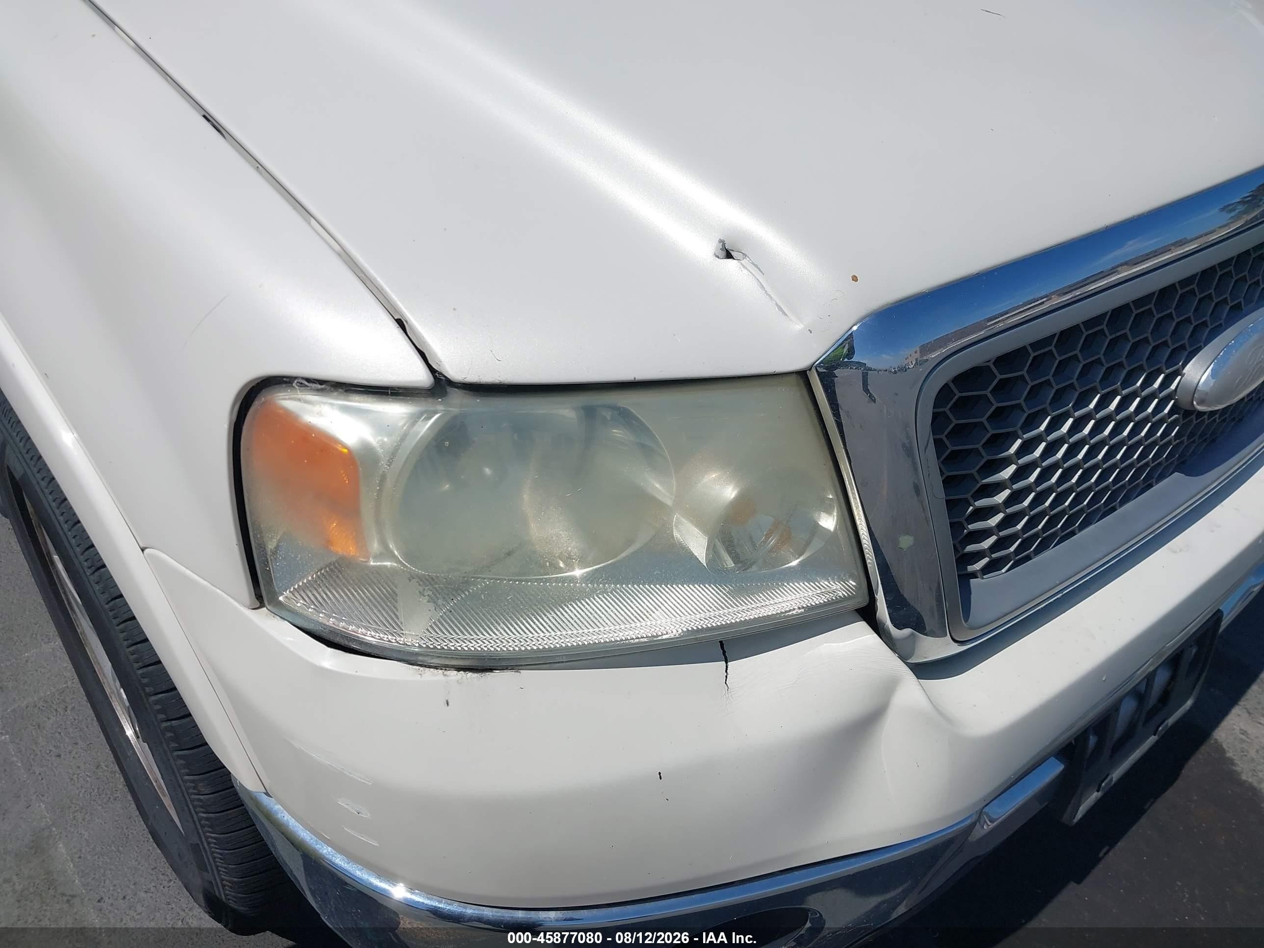 2007 Ford F-150 Lariat/xlt White vin: 1FTPW12527FB60707