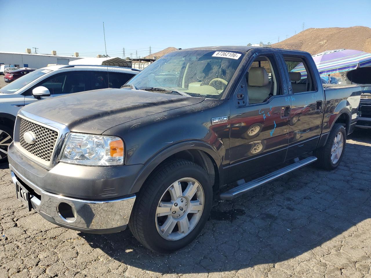 2007 Ford F150 Supercrew Gray vin: 1FTPW12527KC21240