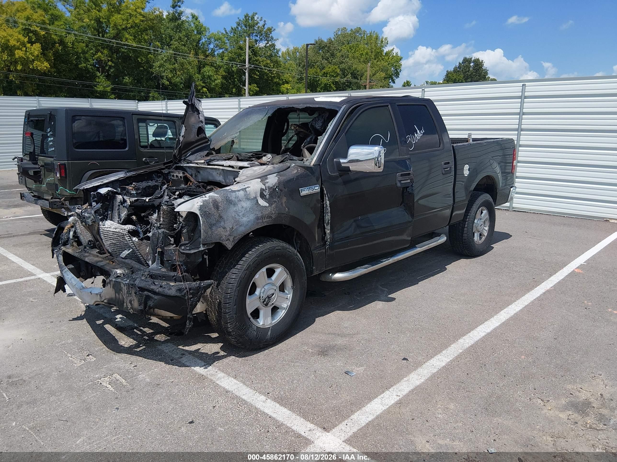 2004 Ford F-150 Lariat/xlt Black vin: 1FTPW12534KC21663