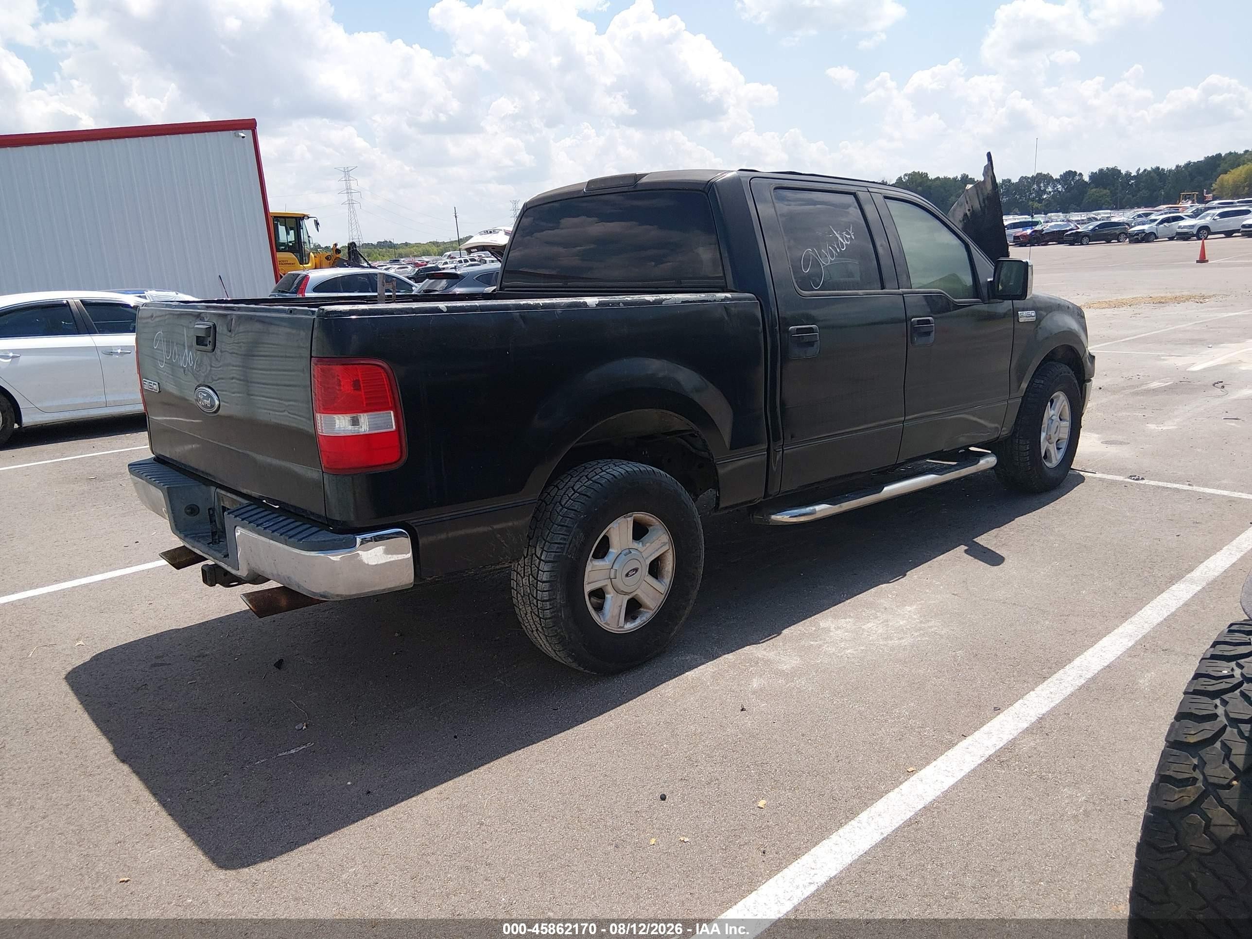 2004 Ford F-150 Lariat/xlt Black vin: 1FTPW12534KC21663