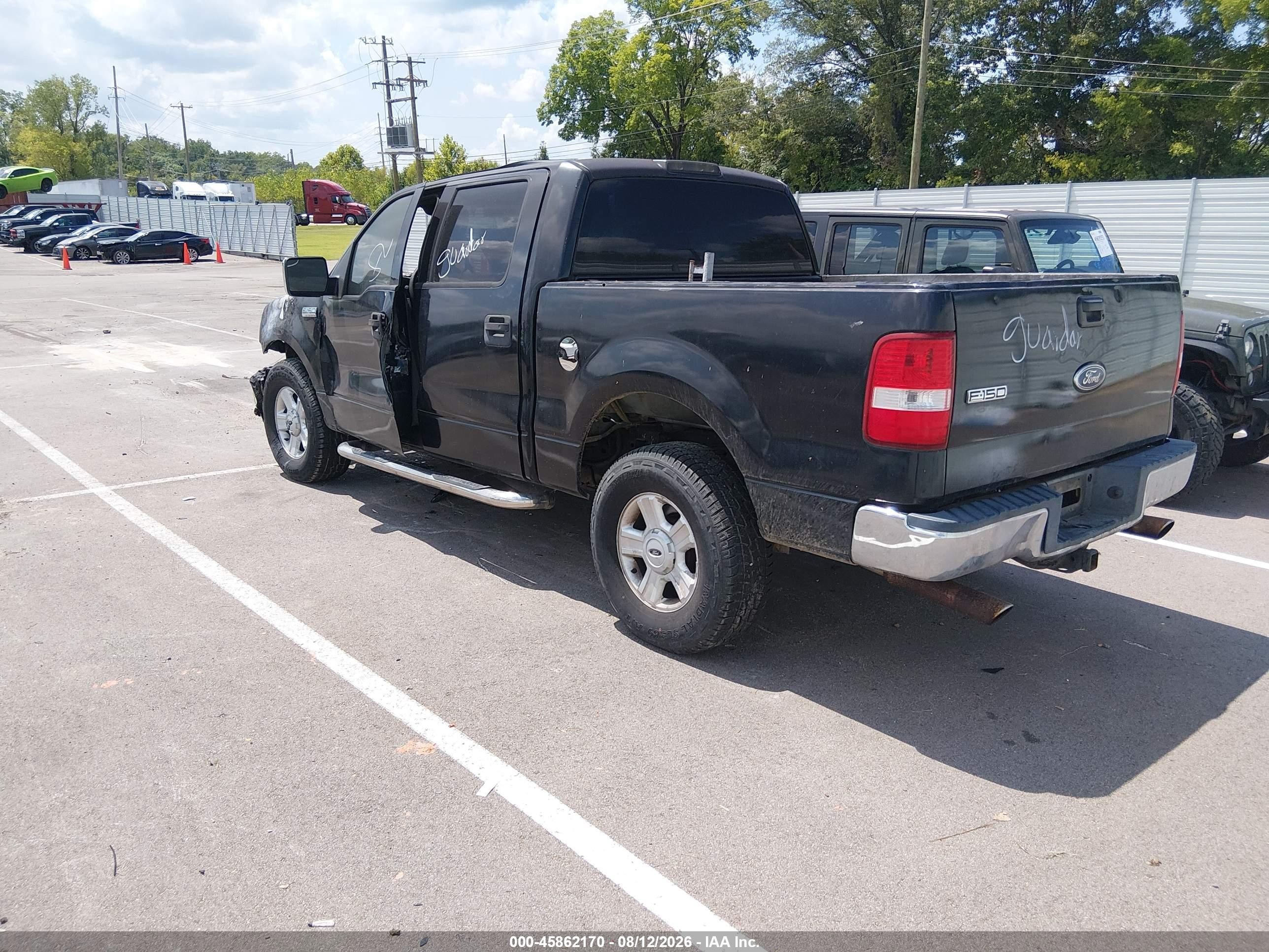 2004 Ford F-150 Lariat/xlt Black vin: 1FTPW12534KC21663