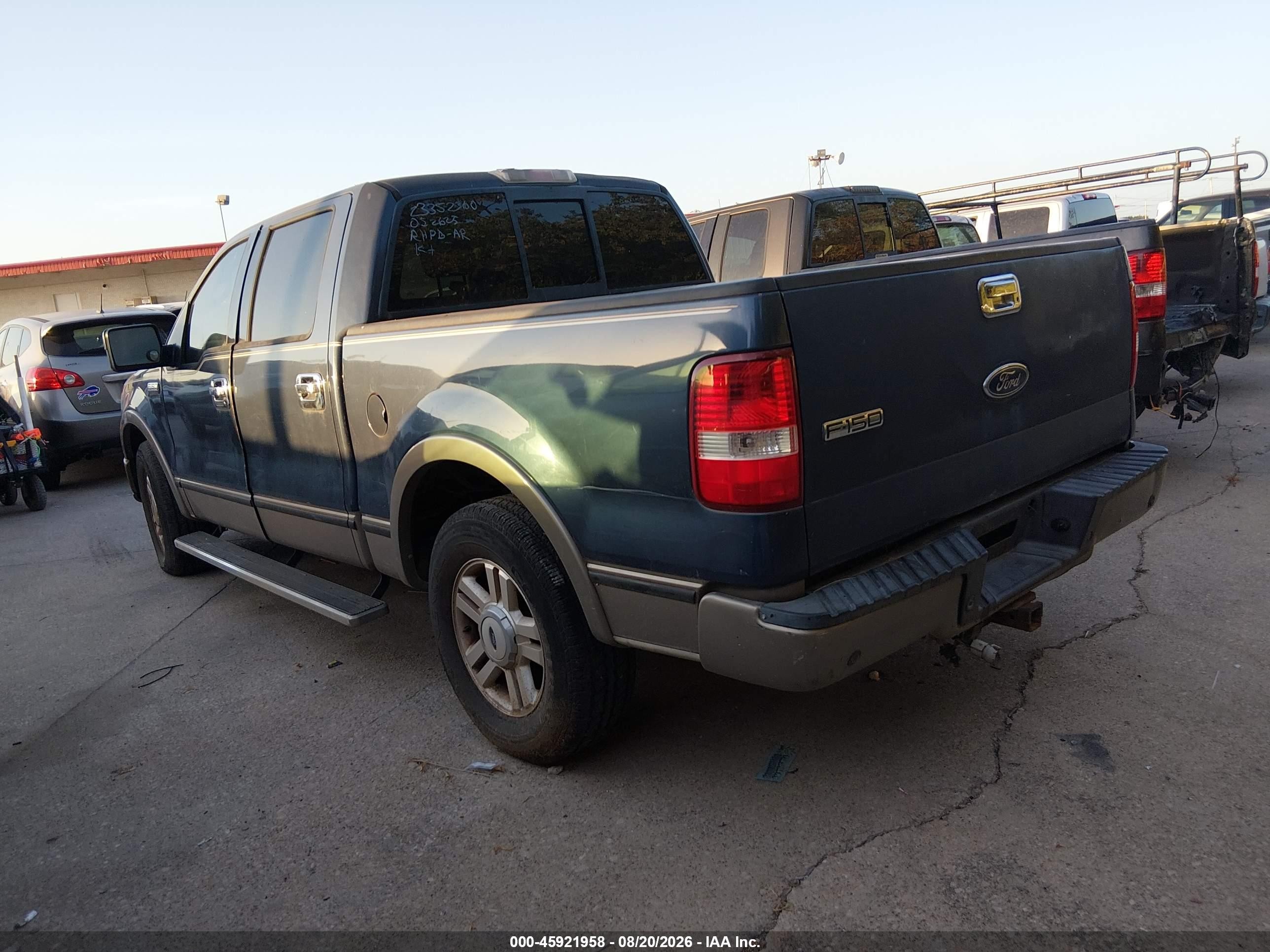2004 Ford F-150 Lariat/xlt Blue vin: 1FTPW12534KC24983