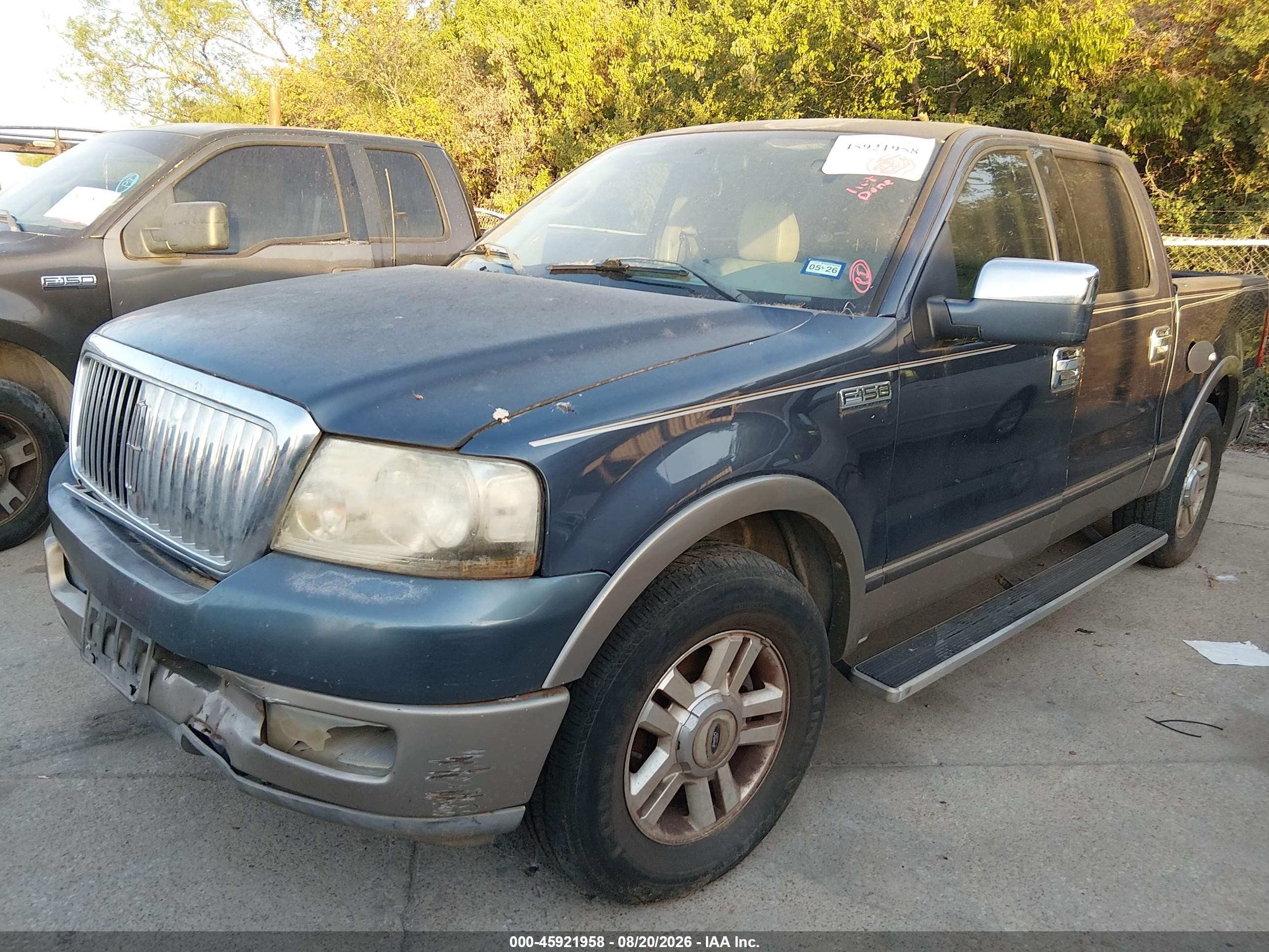 2004 Ford F-150 Lariat/xlt Blue vin: 1FTPW12534KC24983