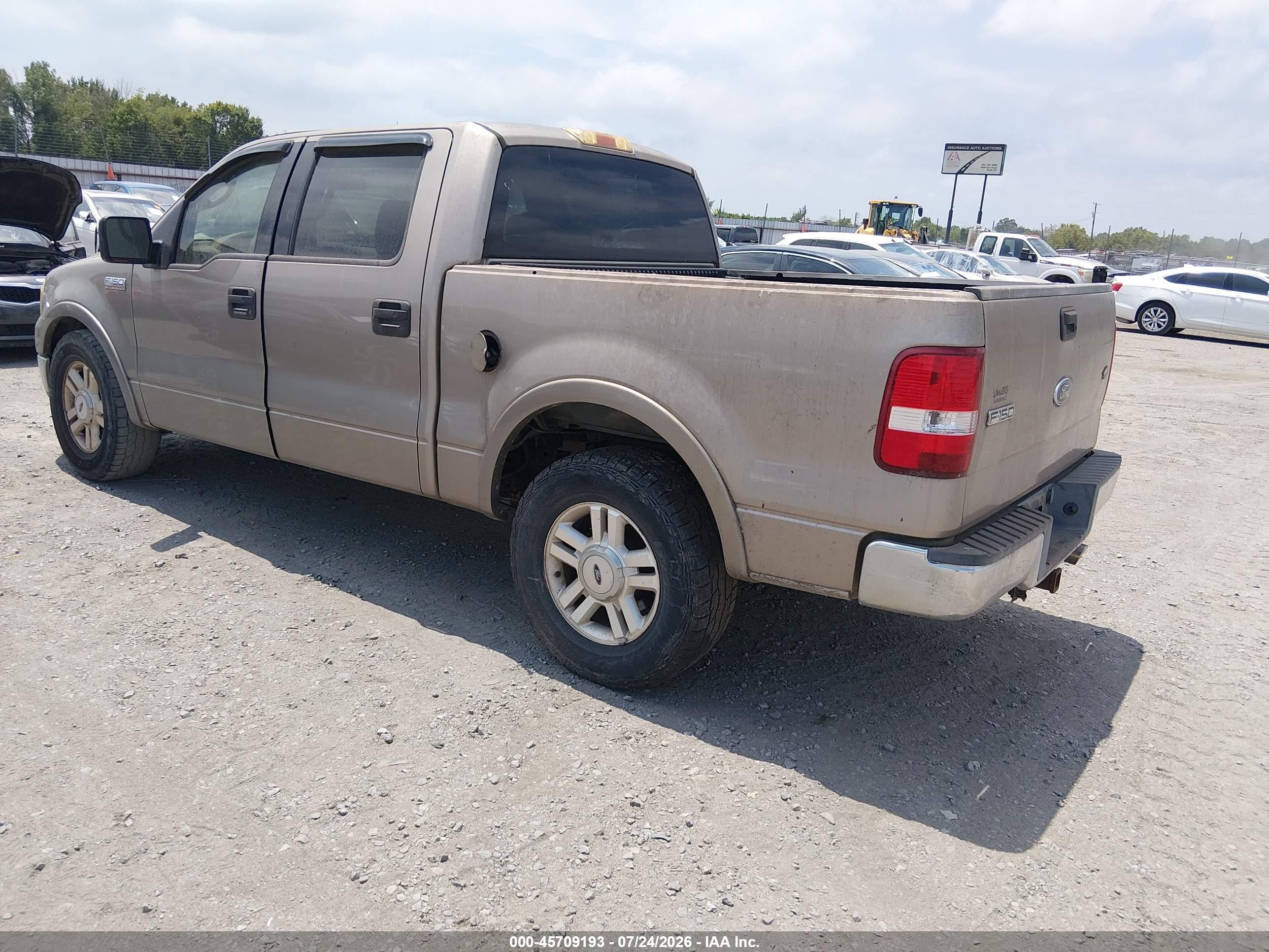 2004 Ford F-150 Lariat/xlt Beige vin: 1FTPW12534KC51598