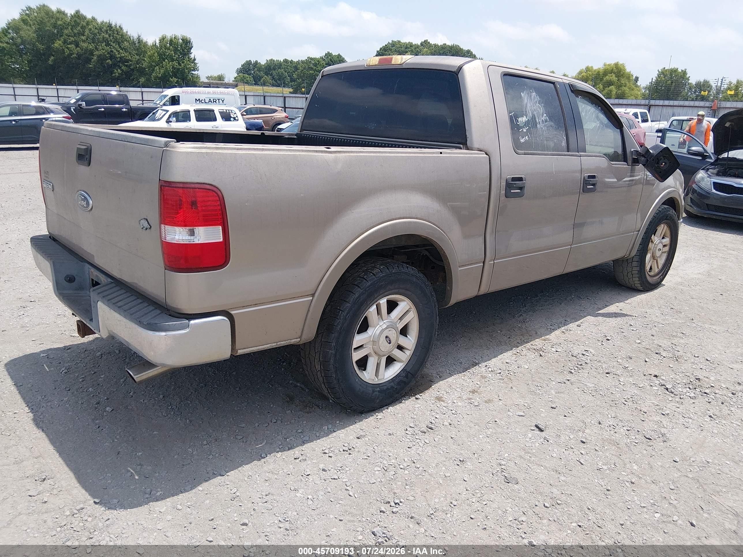2004 Ford F-150 Lariat/xlt Beige vin: 1FTPW12534KC51598