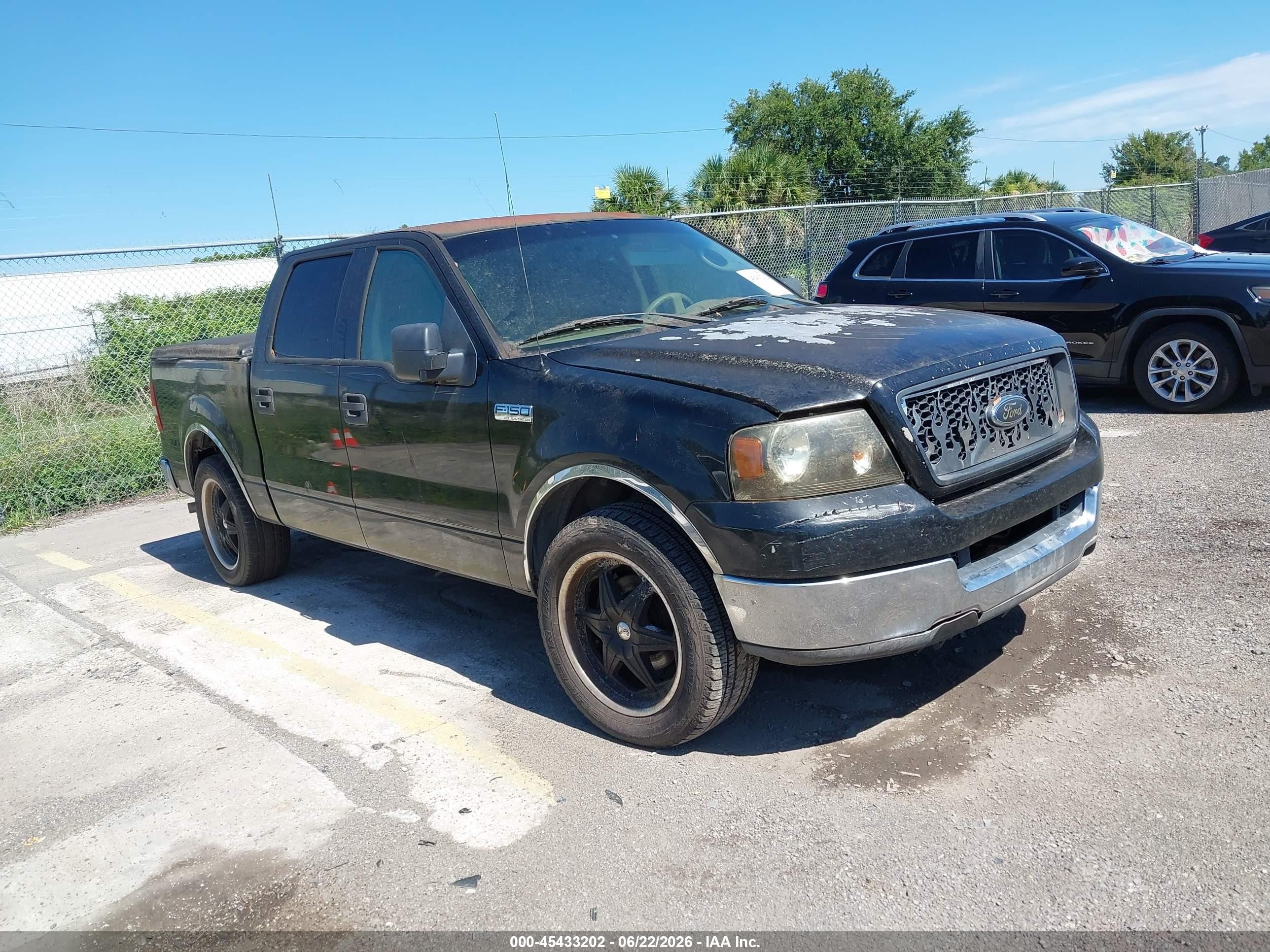 2004 Ford F-150 Lariat/xlt Black vin: 1FTPW12534KD38241