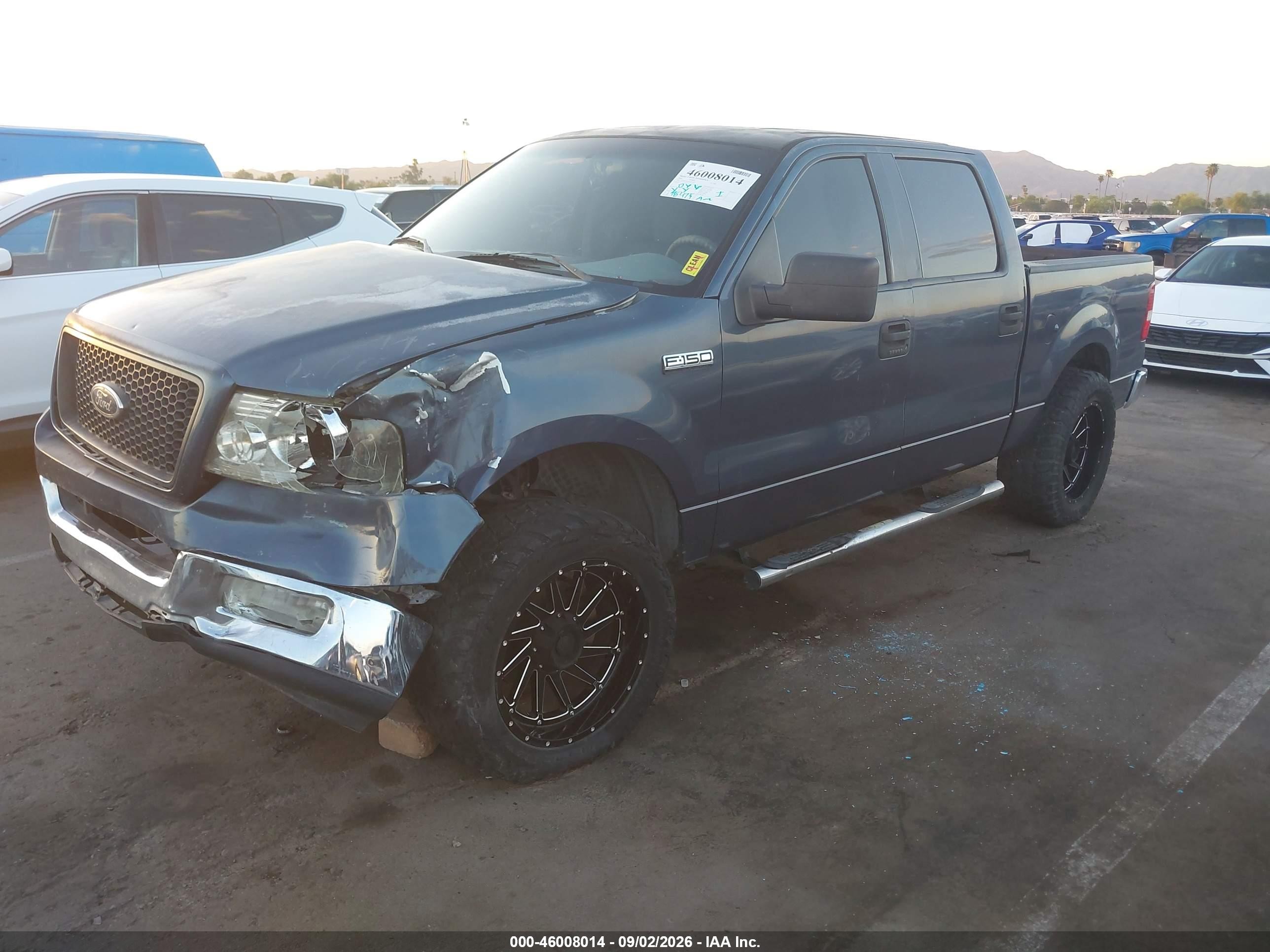 2005 Ford F-150 Lariat/xlt Blue vin: 1FTPW12535FA54912